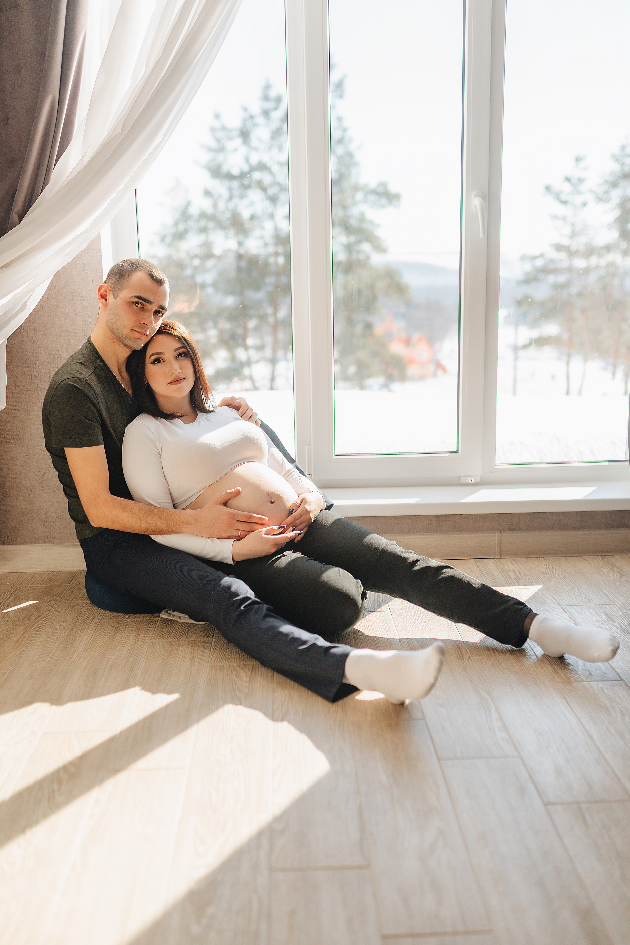 Анна и Павел | Съёмка беременности в отеле Панорама. Фотограф Карина Шмулёва. Воронеж и область