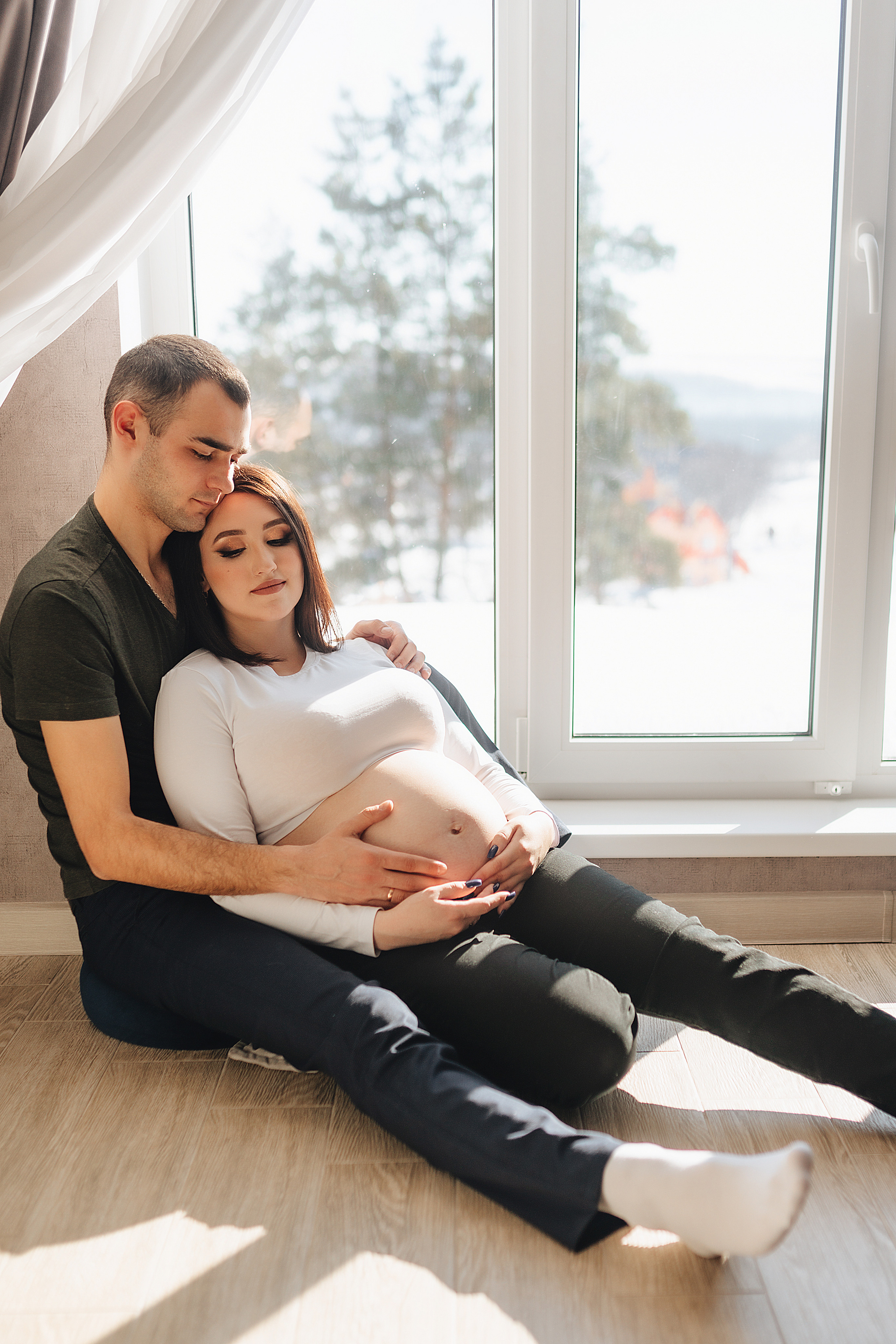 Анна и Павел | Съёмка беременности в отеле Панорама. Фотограф Карина Шмулёва. Воронеж и область