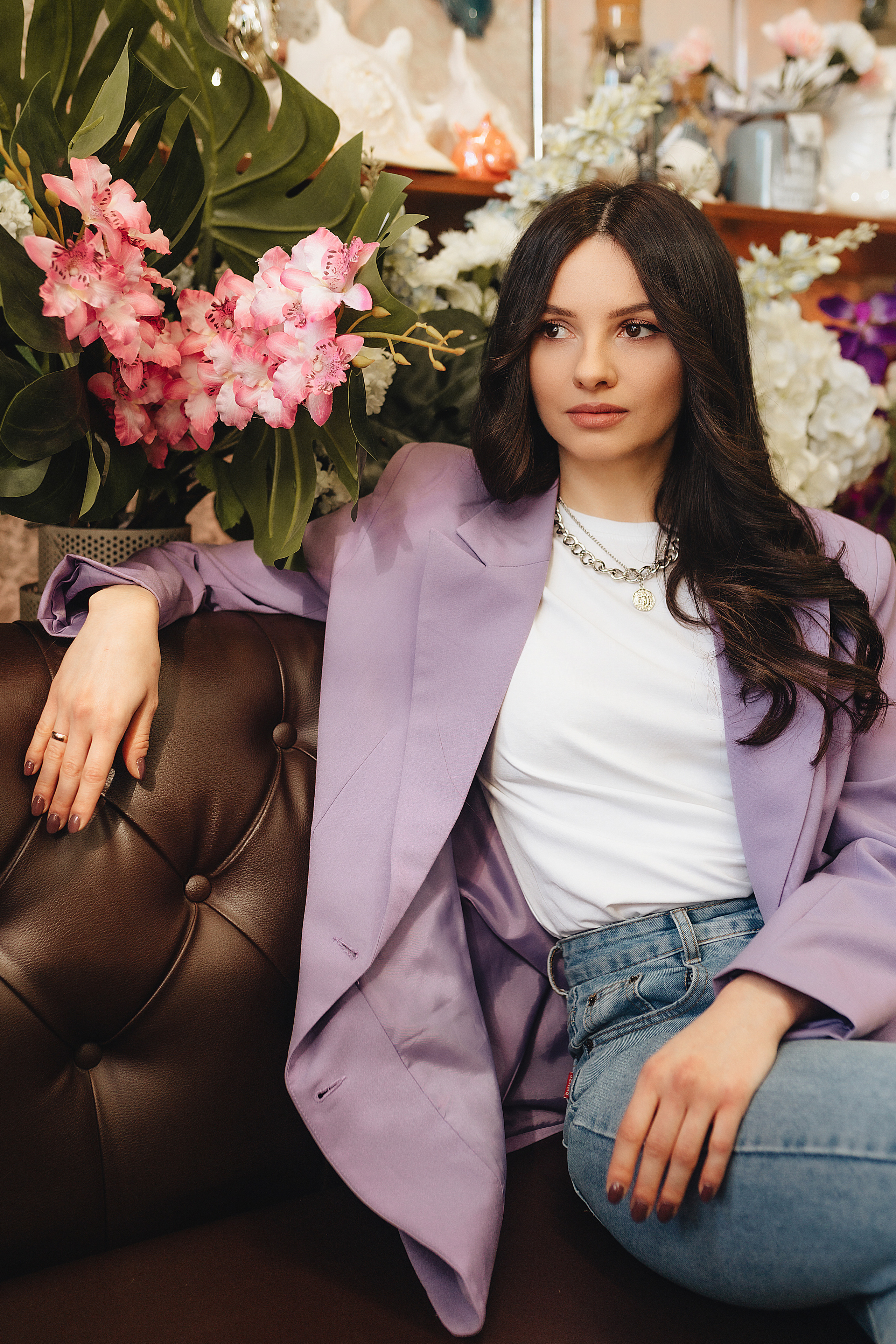 Татьяна | Съемка в цветочном магазине + прогулка. Фотограф Карина Шмулёва. Воронеж и область