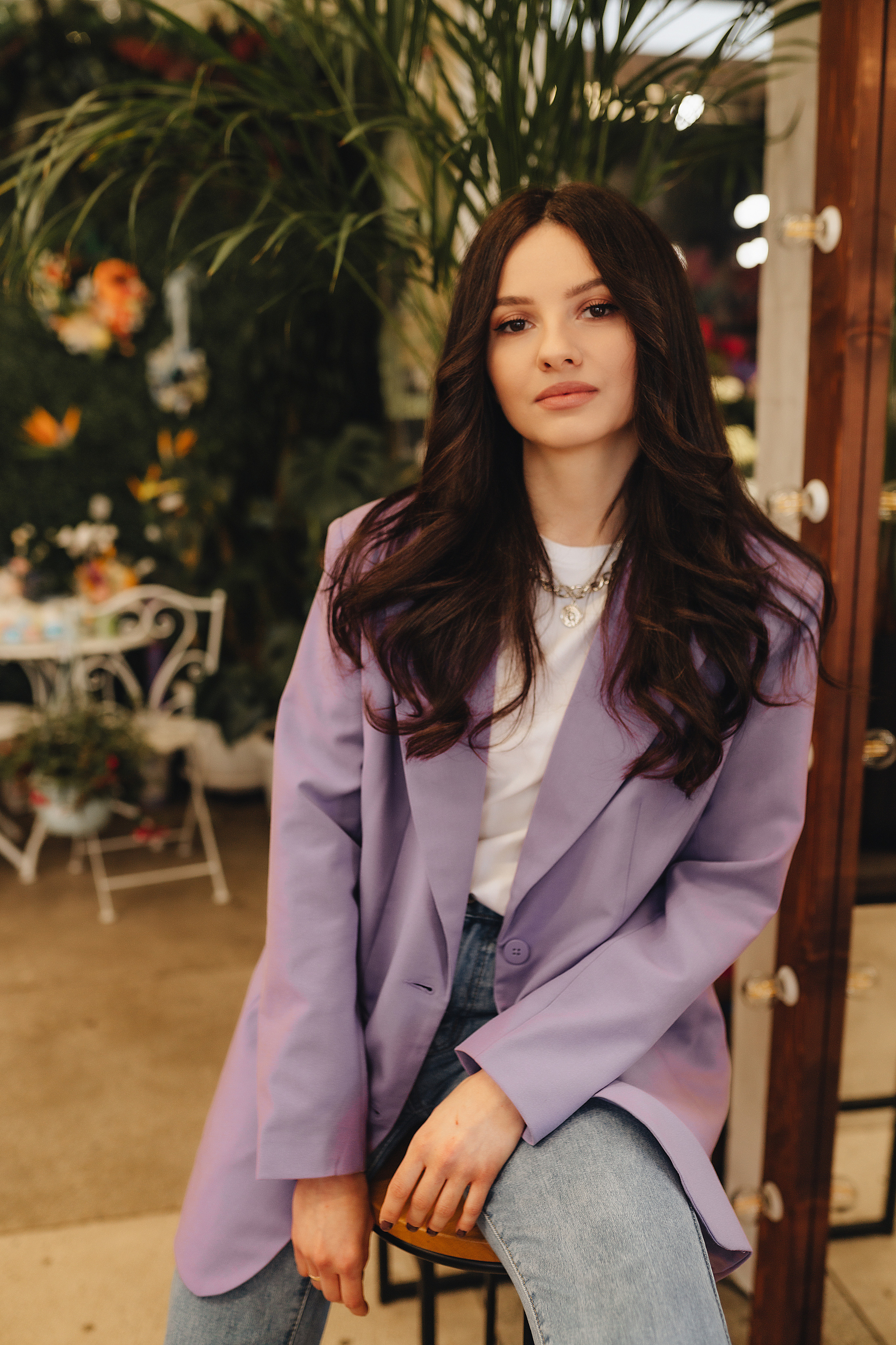 Татьяна | Съемка в цветочном магазине + прогулка. Фотограф Карина Шмулёва. Воронеж и область