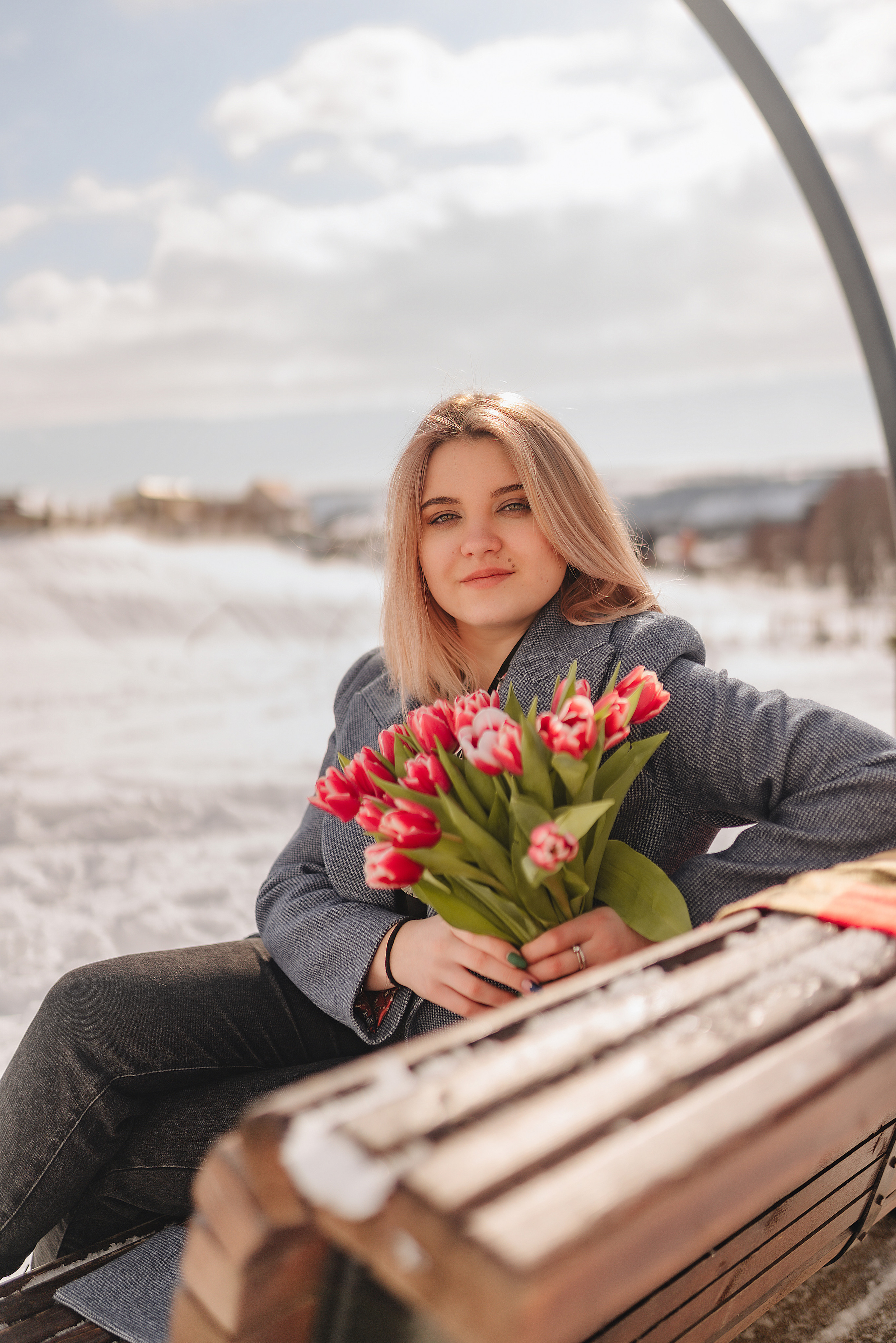 Наталья | Прогулка с тюльпанами. Фотограф Карина Шмулёва. Воронеж и область