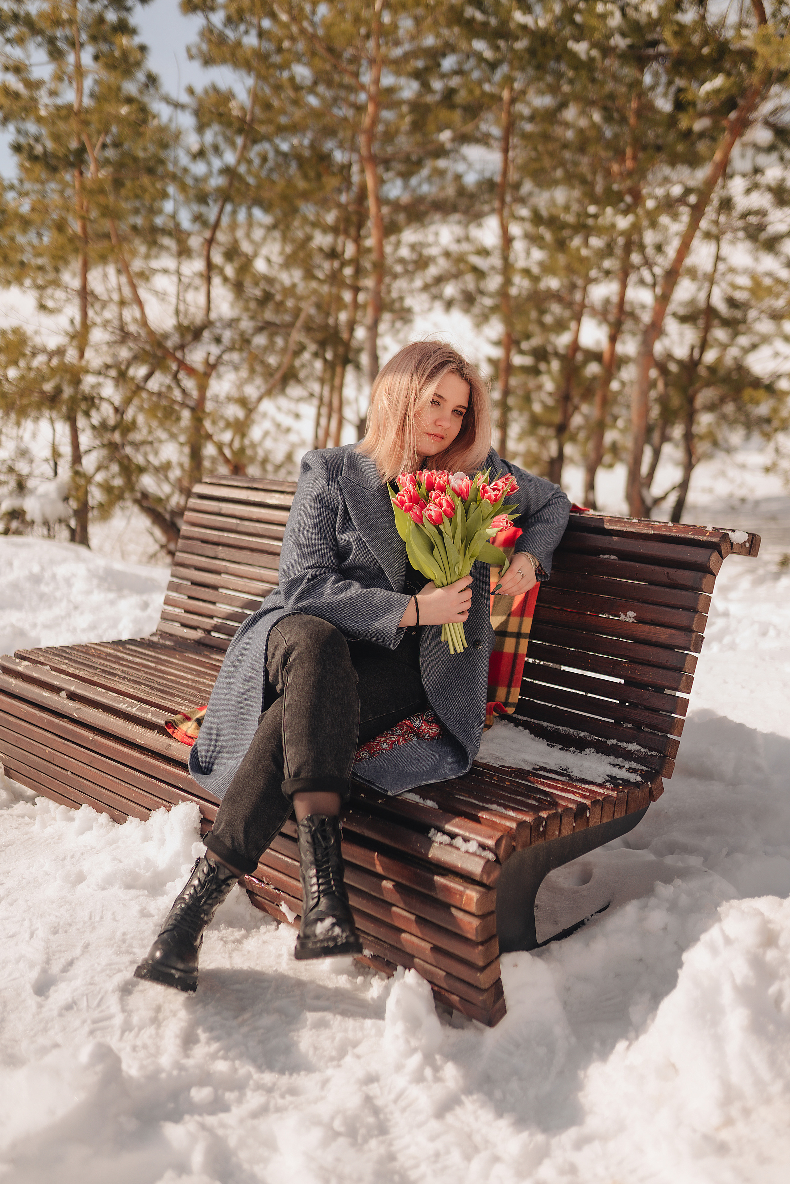 Наталья | Прогулка с тюльпанами. Фотограф Карина Шмулёва. Воронеж и область
