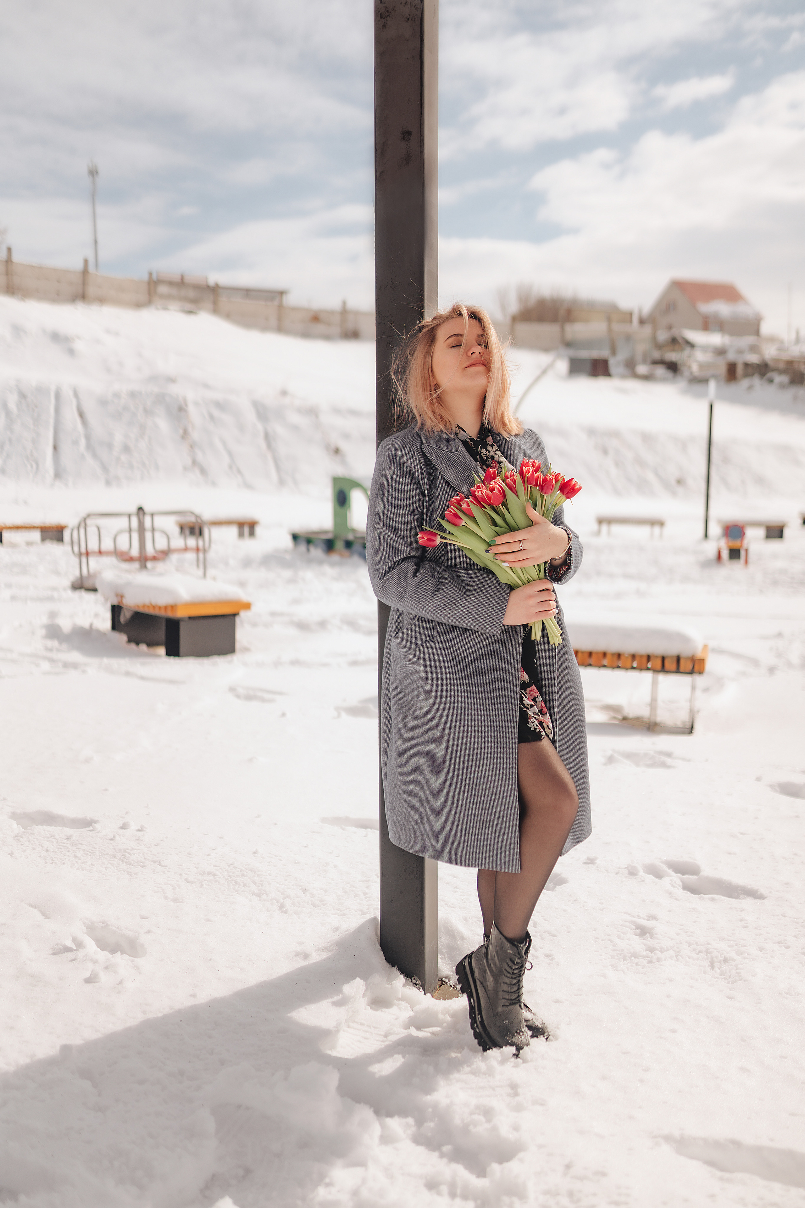 Наталья | Прогулка с тюльпанами. Фотограф Карина Шмулёва. Воронеж и область