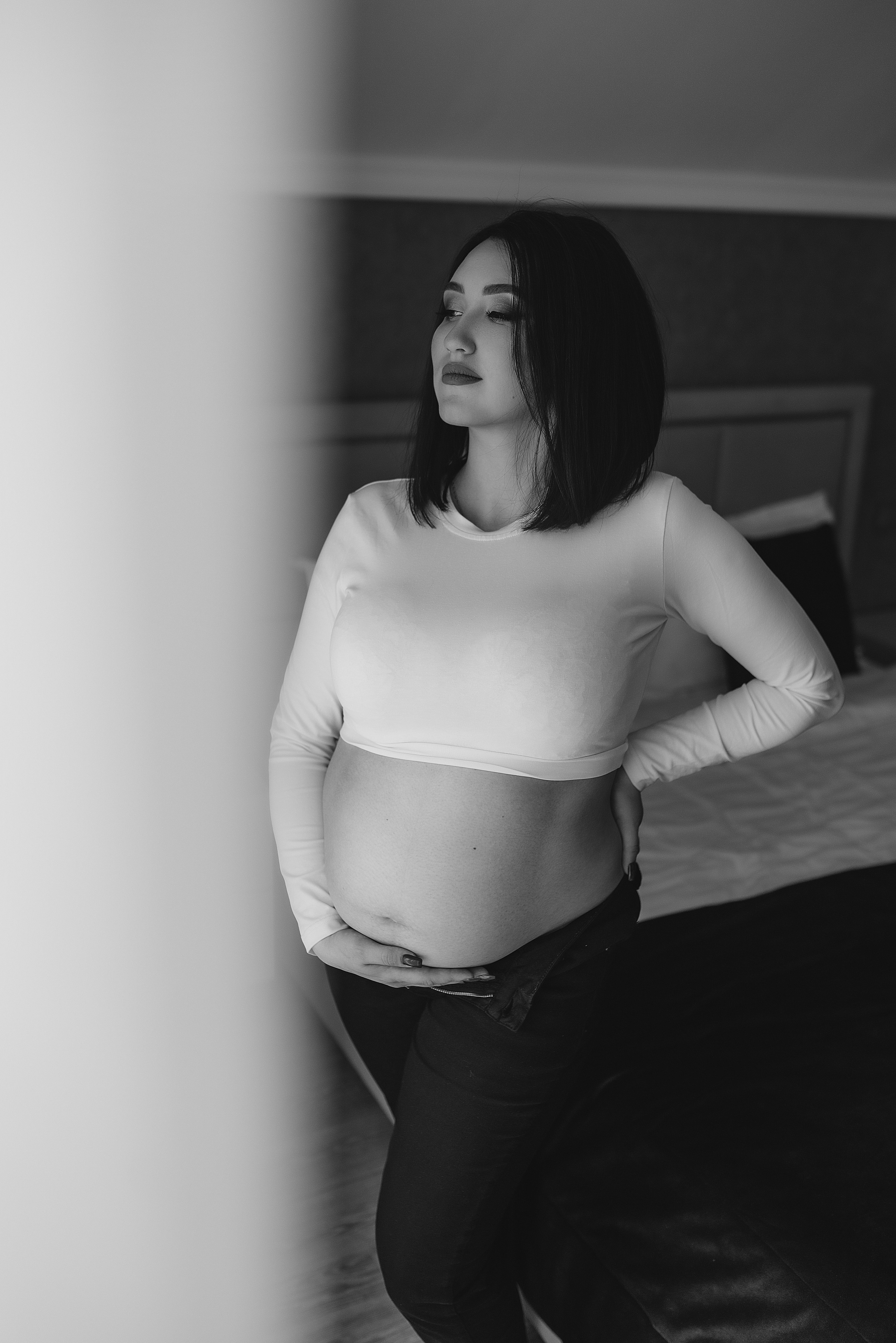 Анна и Павел | Съёмка беременности в отеле Панорама. Фотограф Карина Шмулёва. Воронеж и область