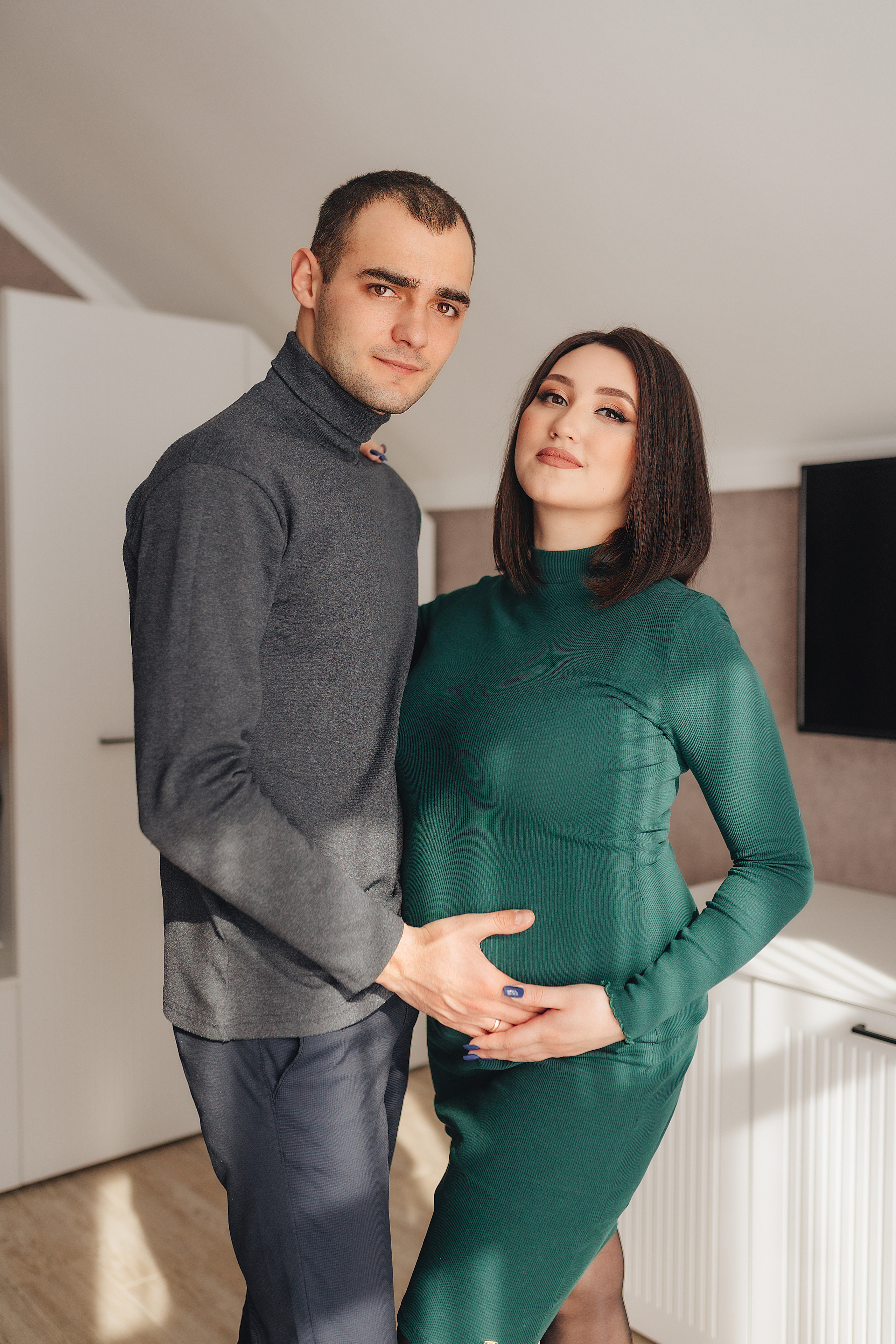 Анна и Павел | Съёмка беременности в отеле Панорама. Фотограф Карина Шмулёва. Воронеж и область