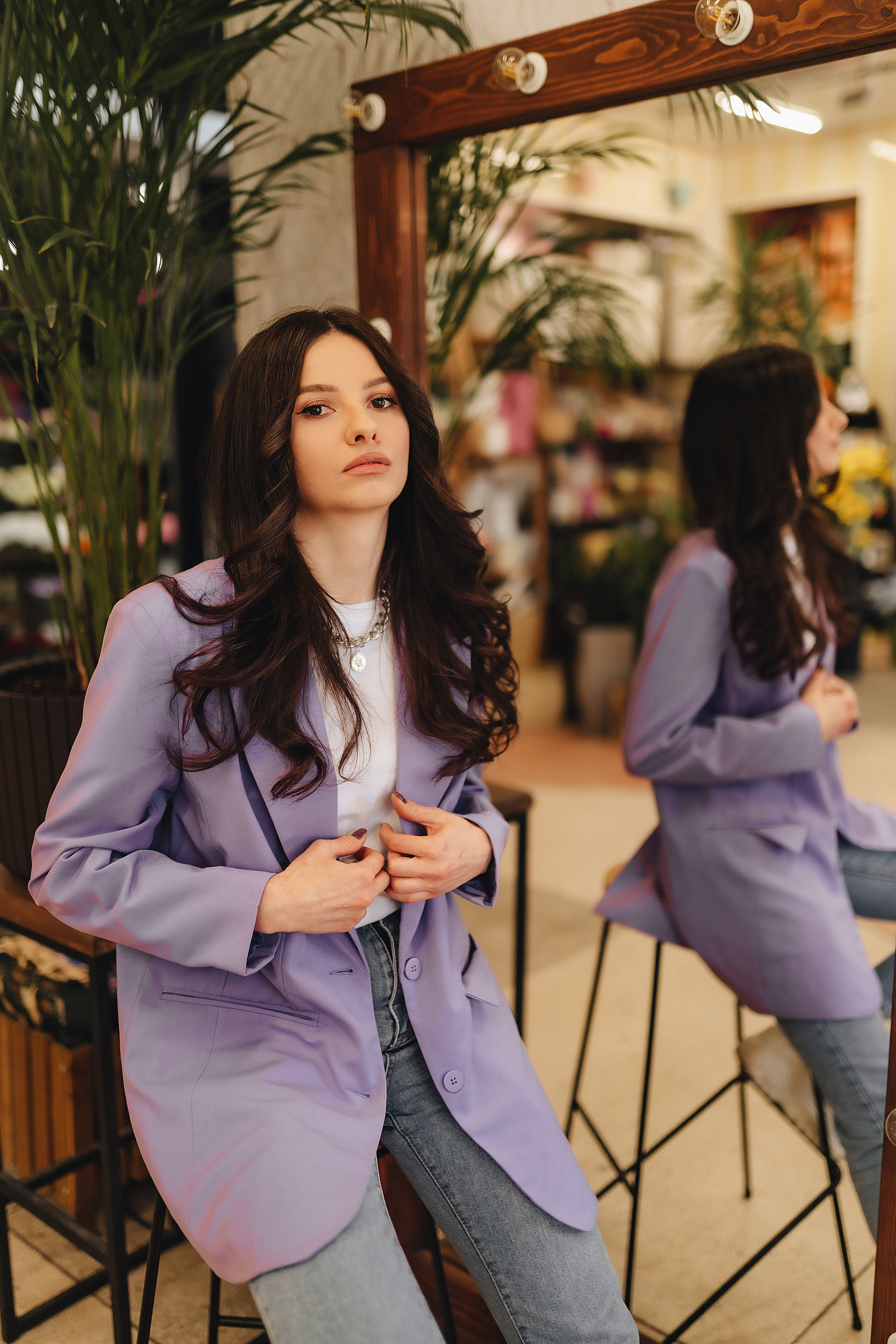 Татьяна | Съемка в цветочном магазине + прогулка. Фотограф Карина Шмулёва. Воронеж и область