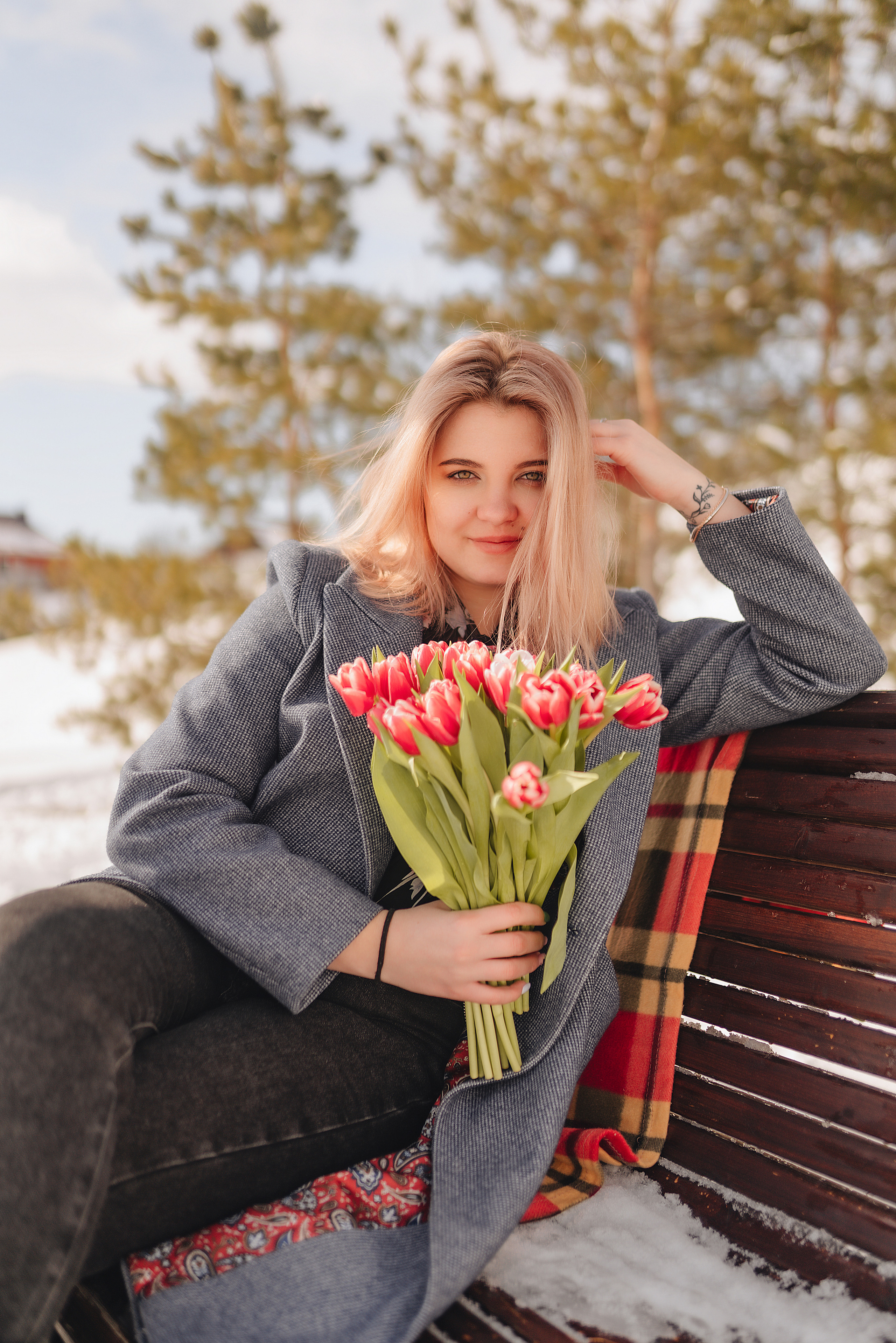 Наталья | Прогулка с тюльпанами. Фотограф Карина Шмулёва. Воронеж и область