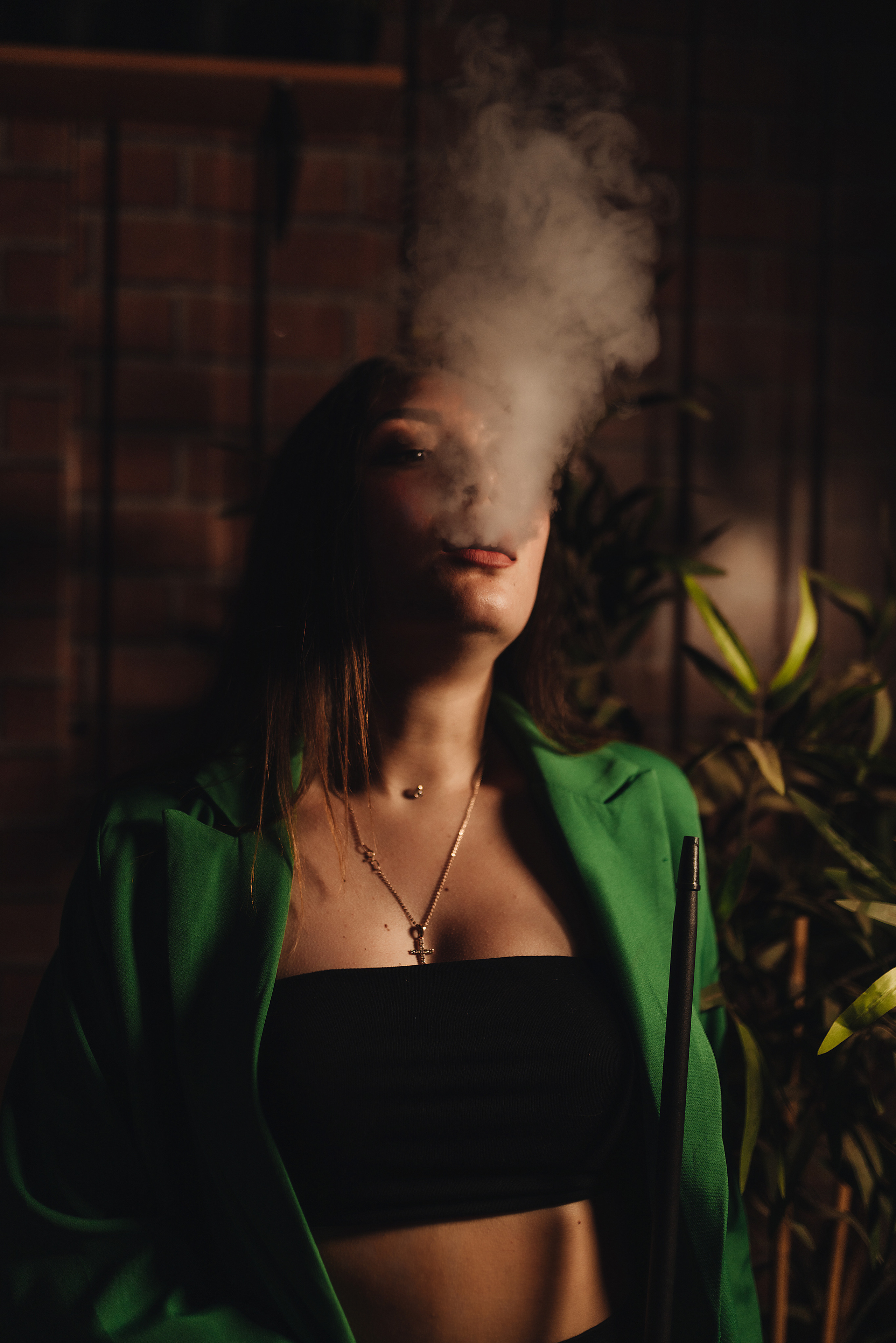 Ольга | Фотосессия с кальяном в летнем кафе. Фотограф Карина Шмулёва. Воронеж и область