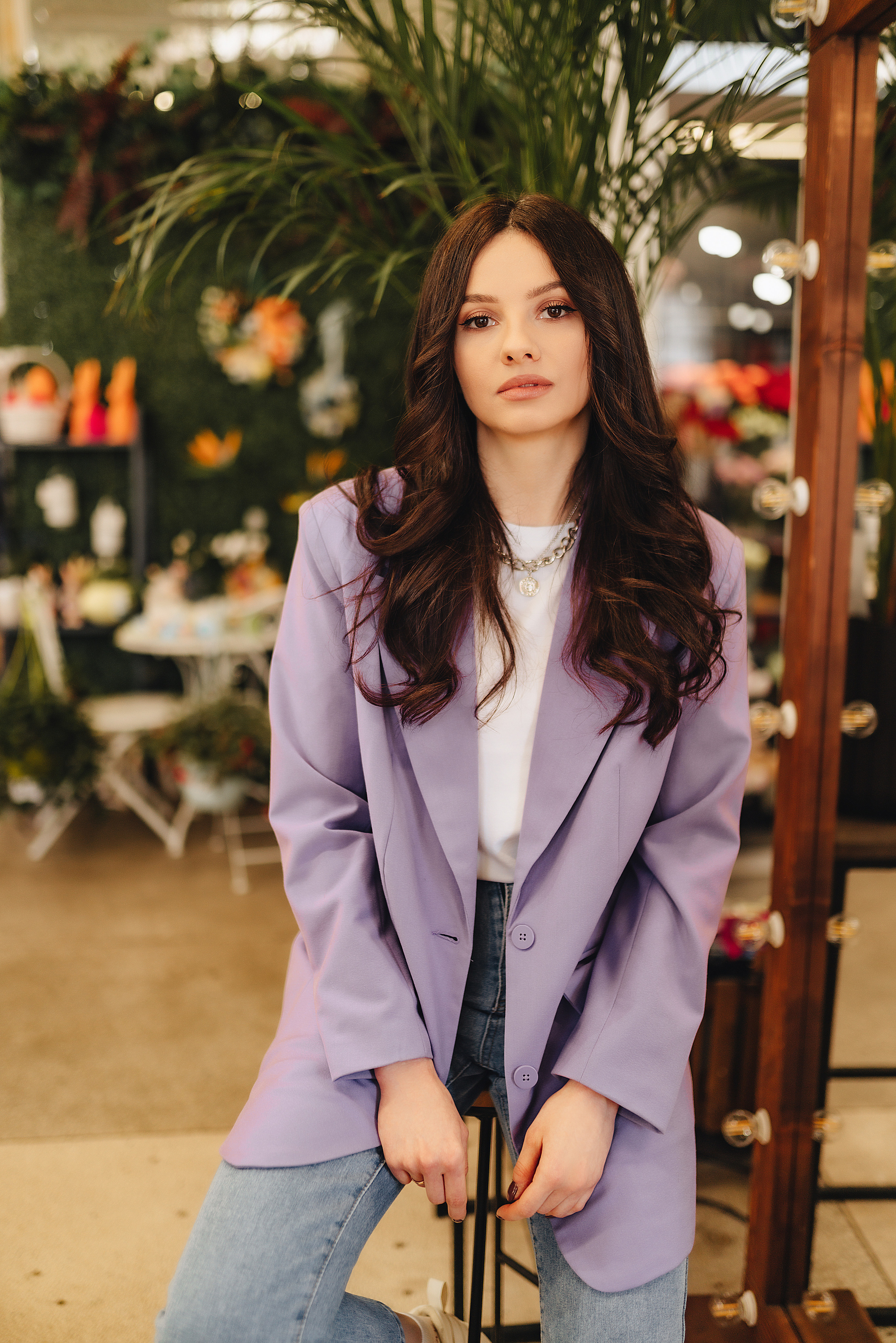 Татьяна | Съемка в цветочном магазине + прогулка. Фотограф Карина Шмулёва. Воронеж и область