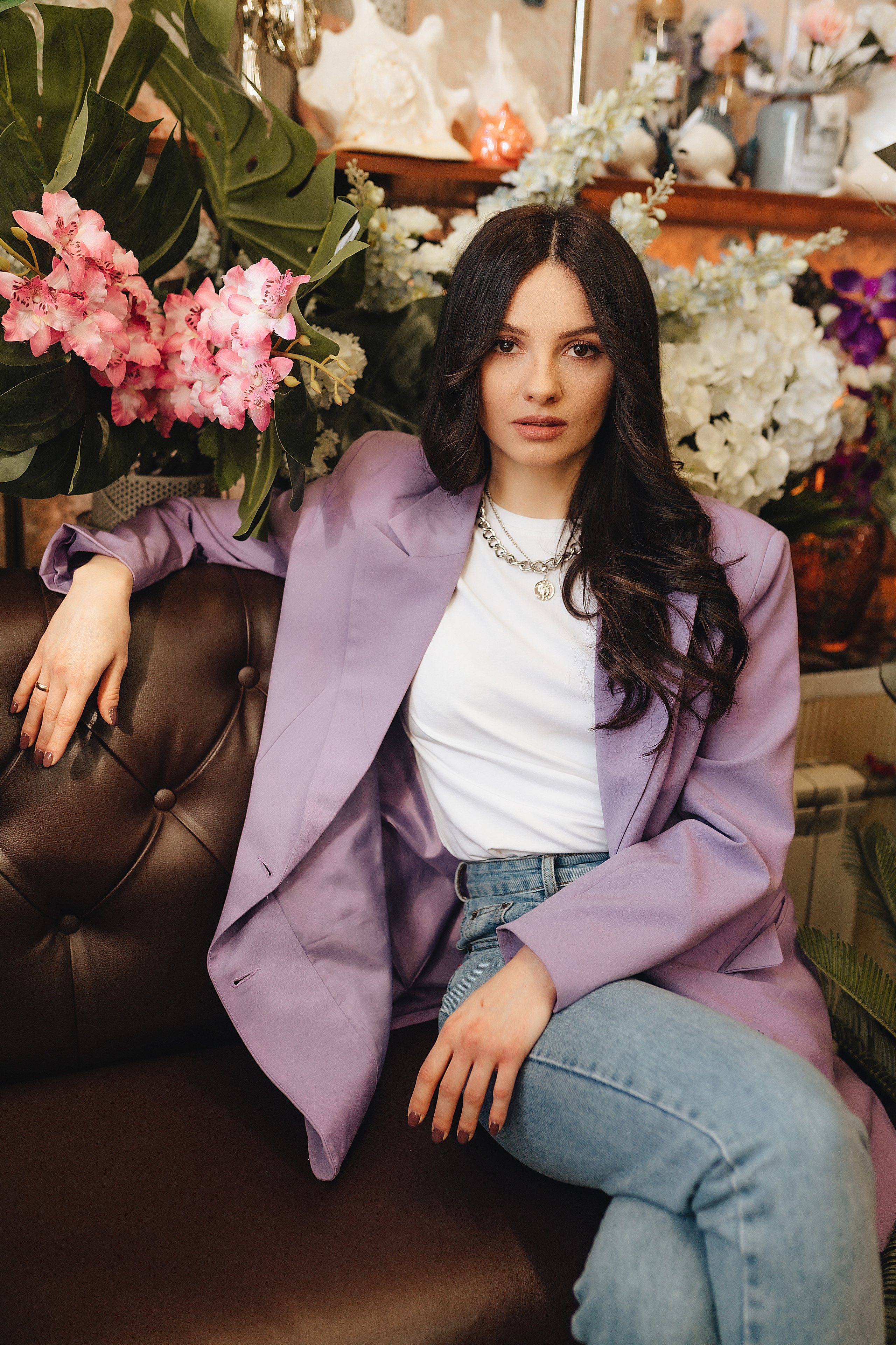 Татьяна | Съемка в цветочном магазине + прогулка. Фотограф Карина Шмулёва. Воронеж и область