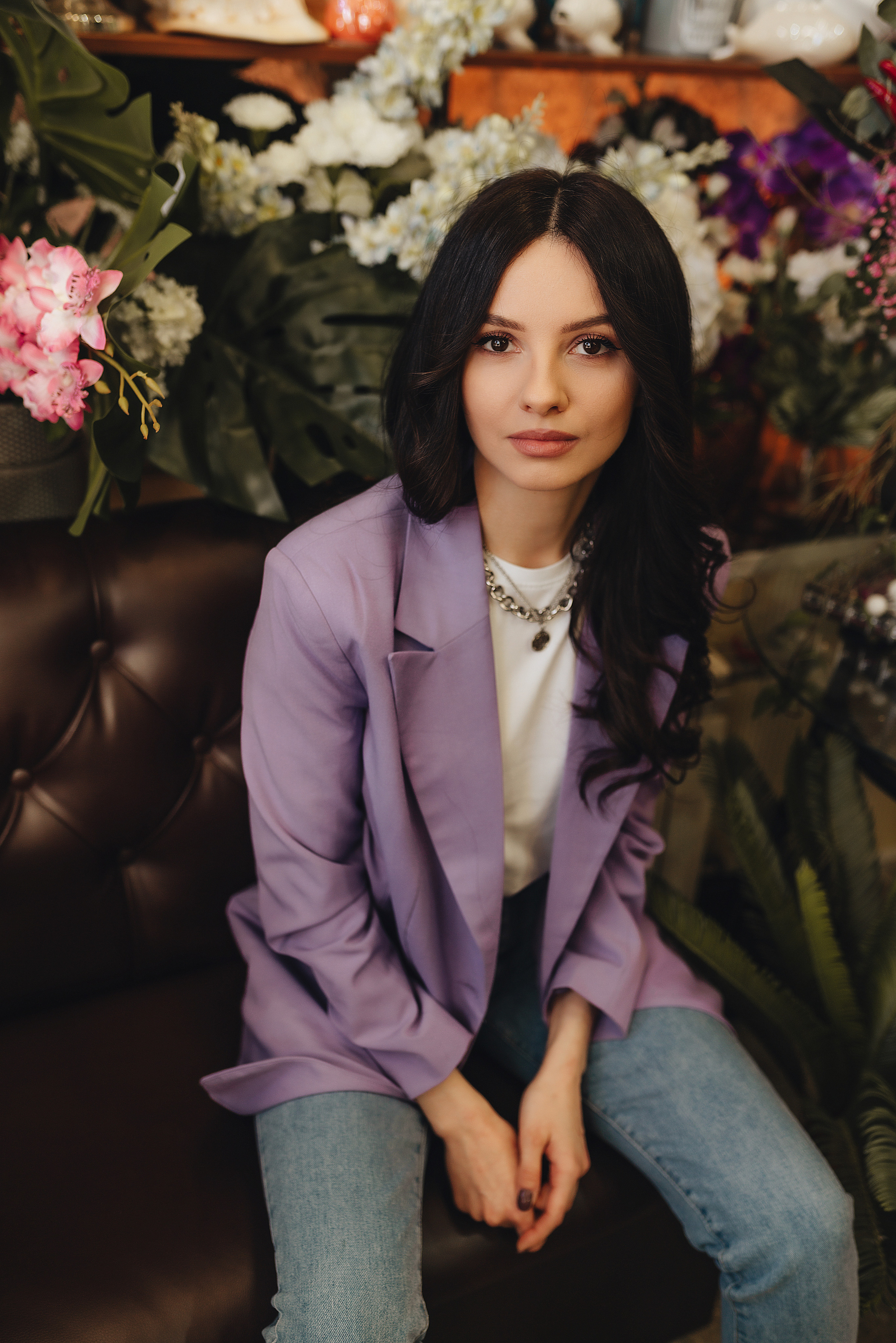 Татьяна | Съемка в цветочном магазине + прогулка. Фотограф Карина Шмулёва. Воронеж и область