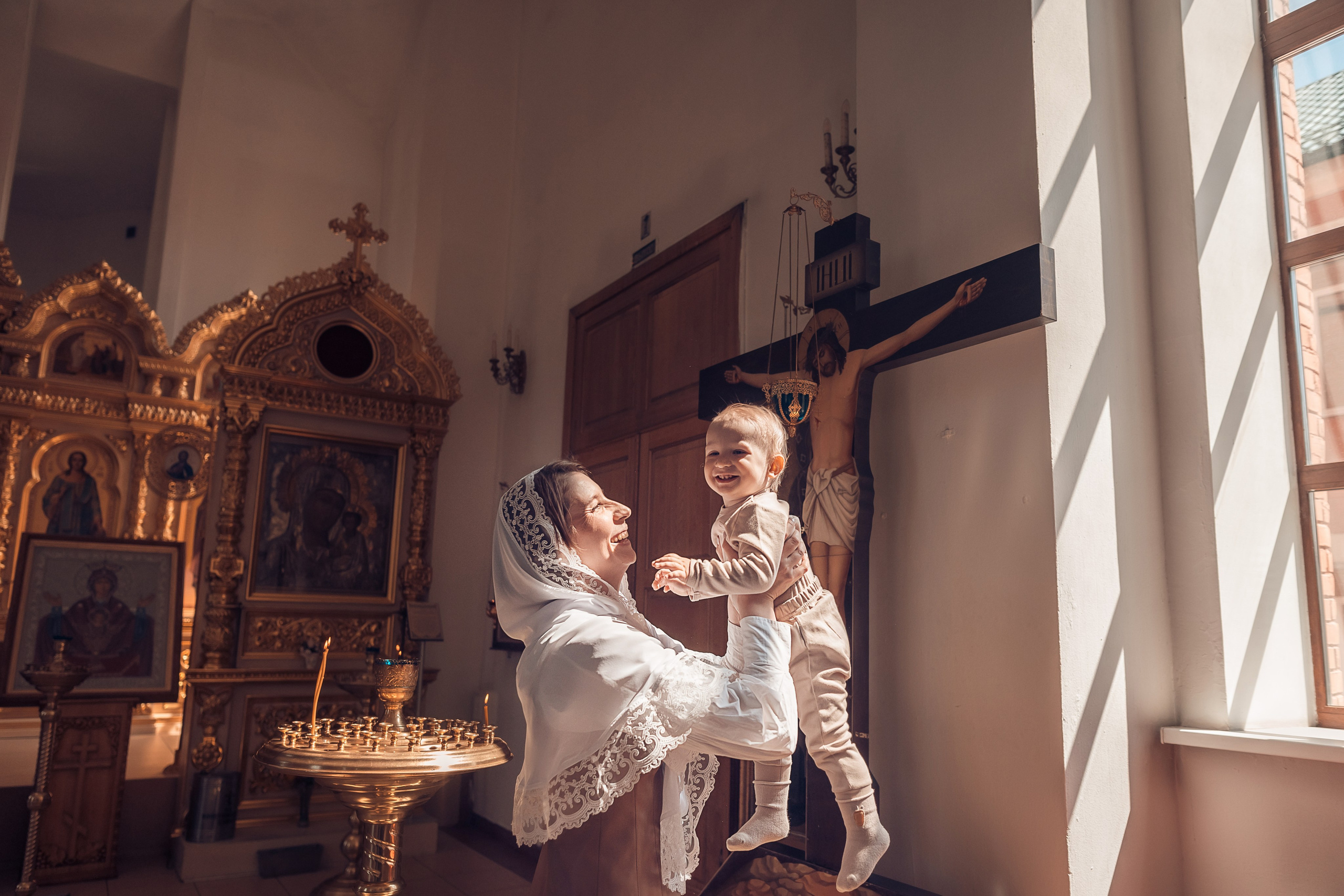 Таинство Крещение Фёдора в Казанском храме. Главная