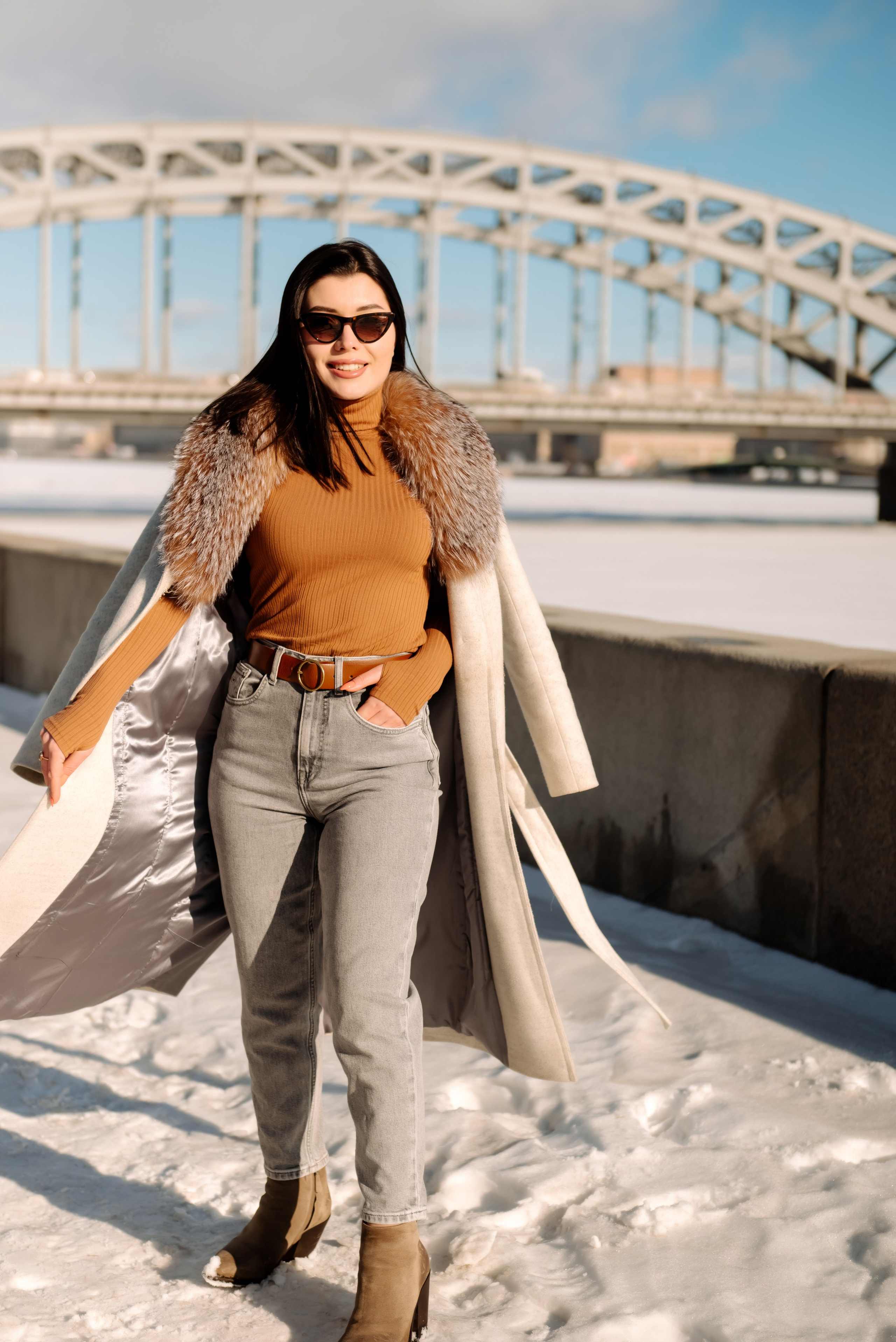 Большеохтинский мост. Свадебный и сеейный фотограф в Санкт-Петербурге Елена Худякова