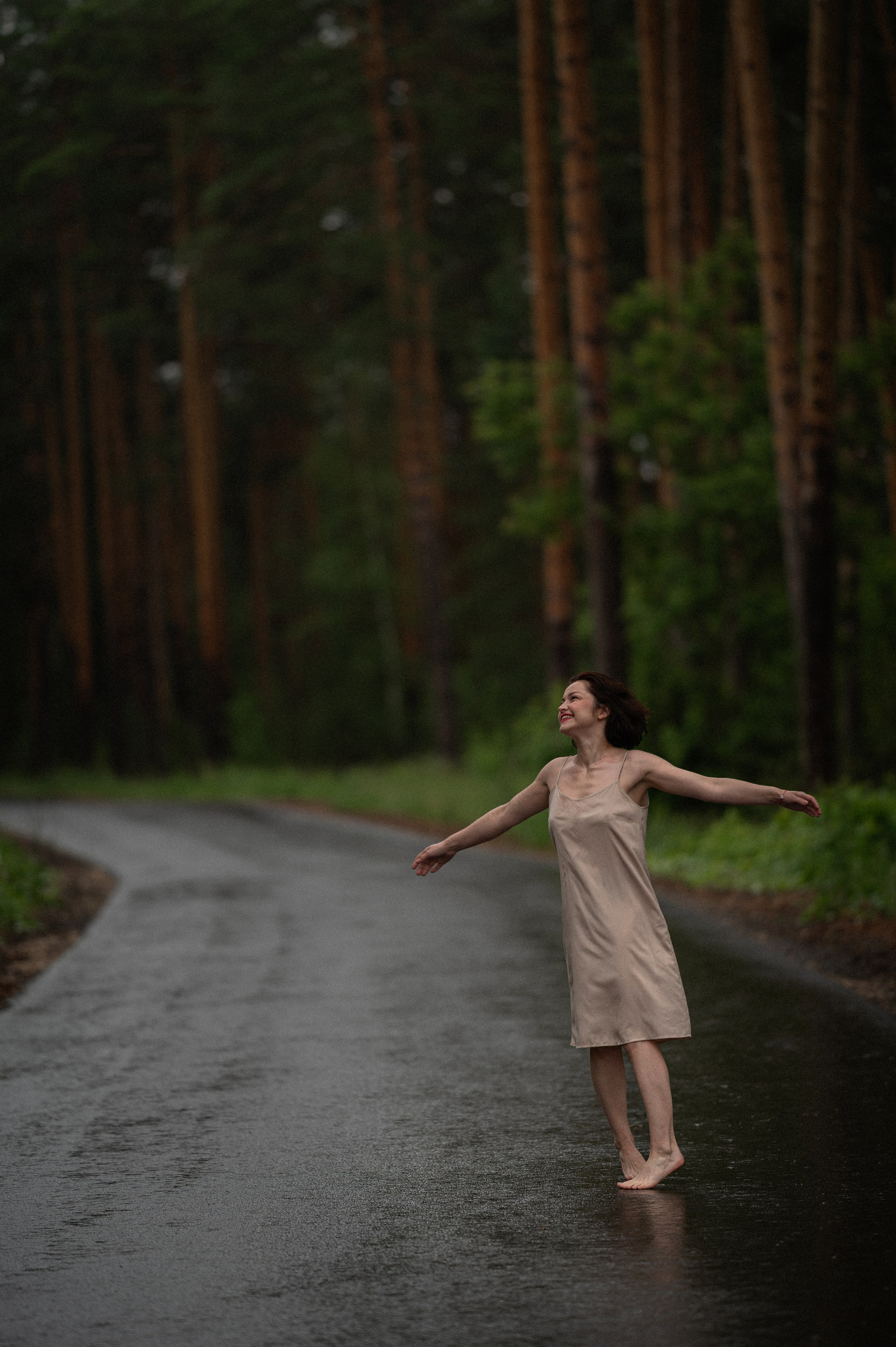 Съемка под дождем. Кристина. Семейный и детский фотограф в Шатках и Арзамасе Александра Магомедова