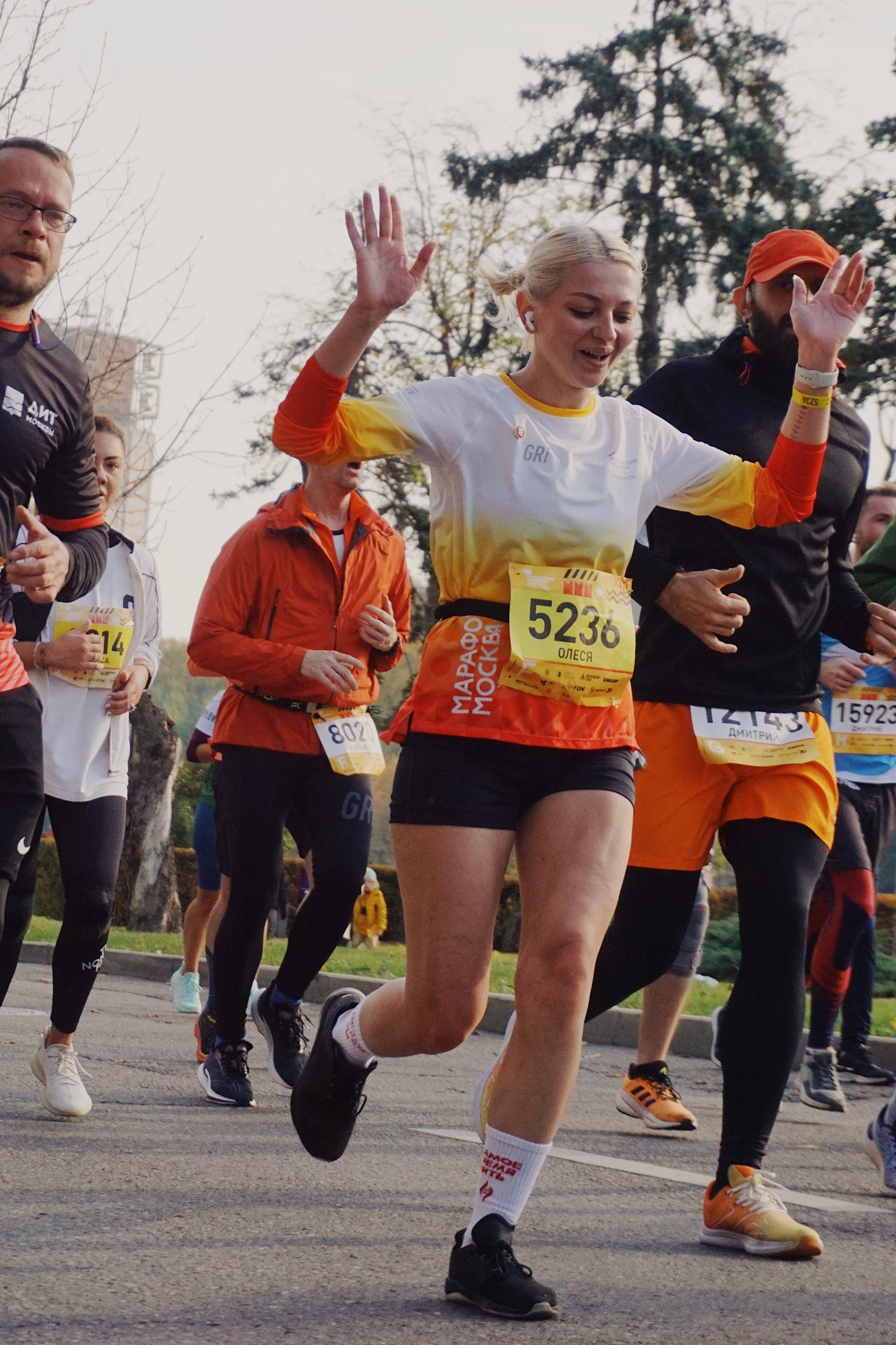 Московский марафон. Татьян гертье
