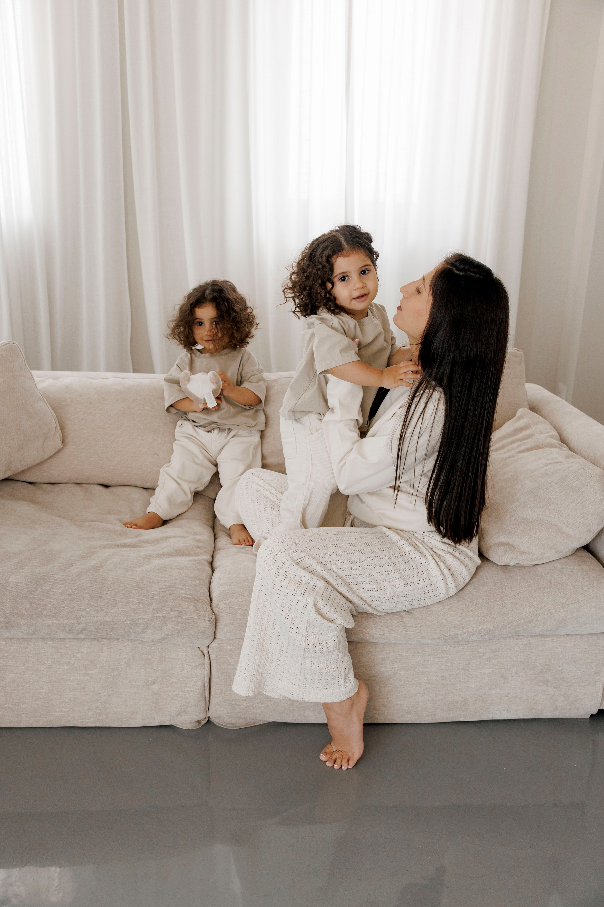 Family photoshoot inside the studio in Hadera. Wedding and family photographer