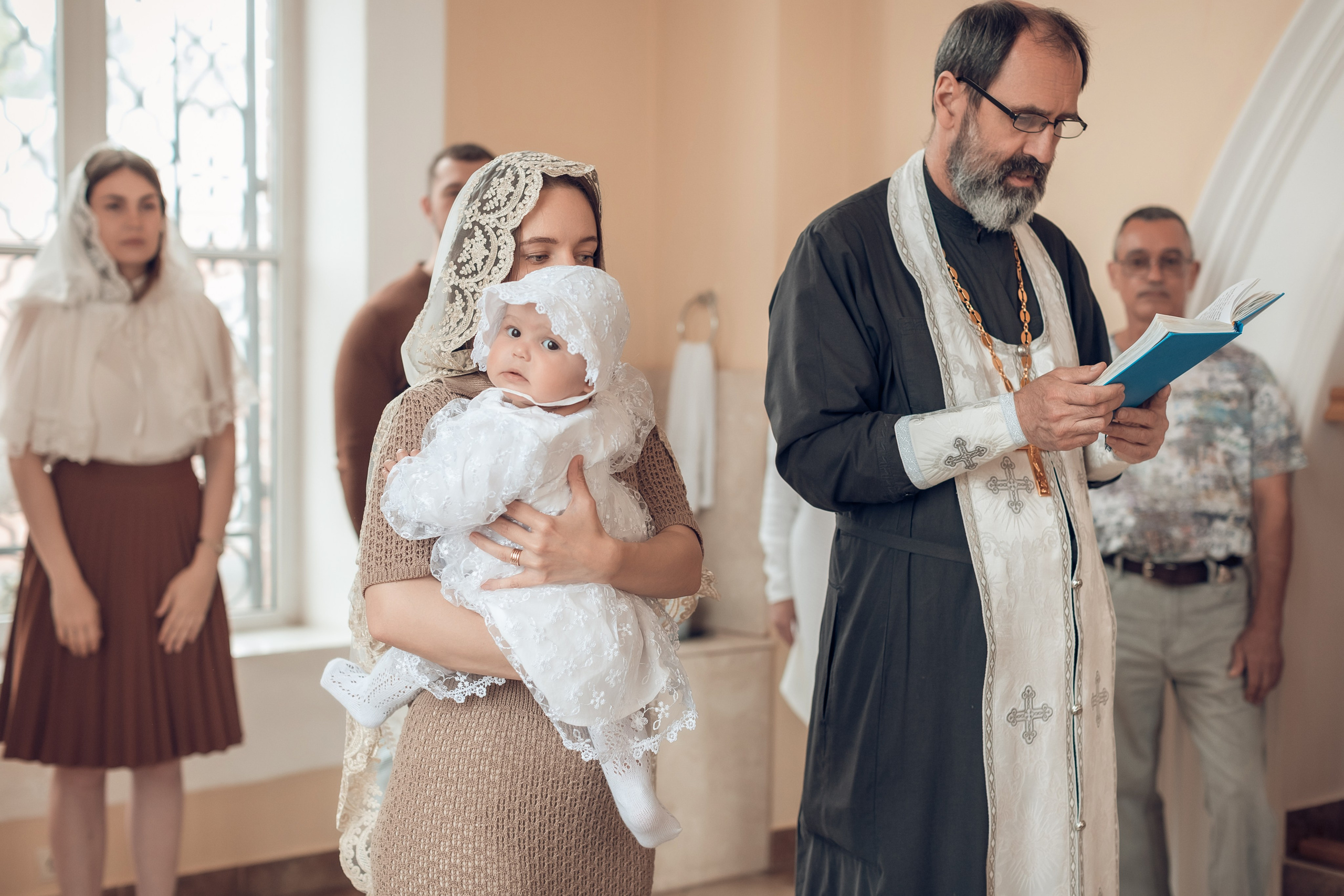 Таинство Крещения Марии в соборе Покрова Божьей Матери. Главная
