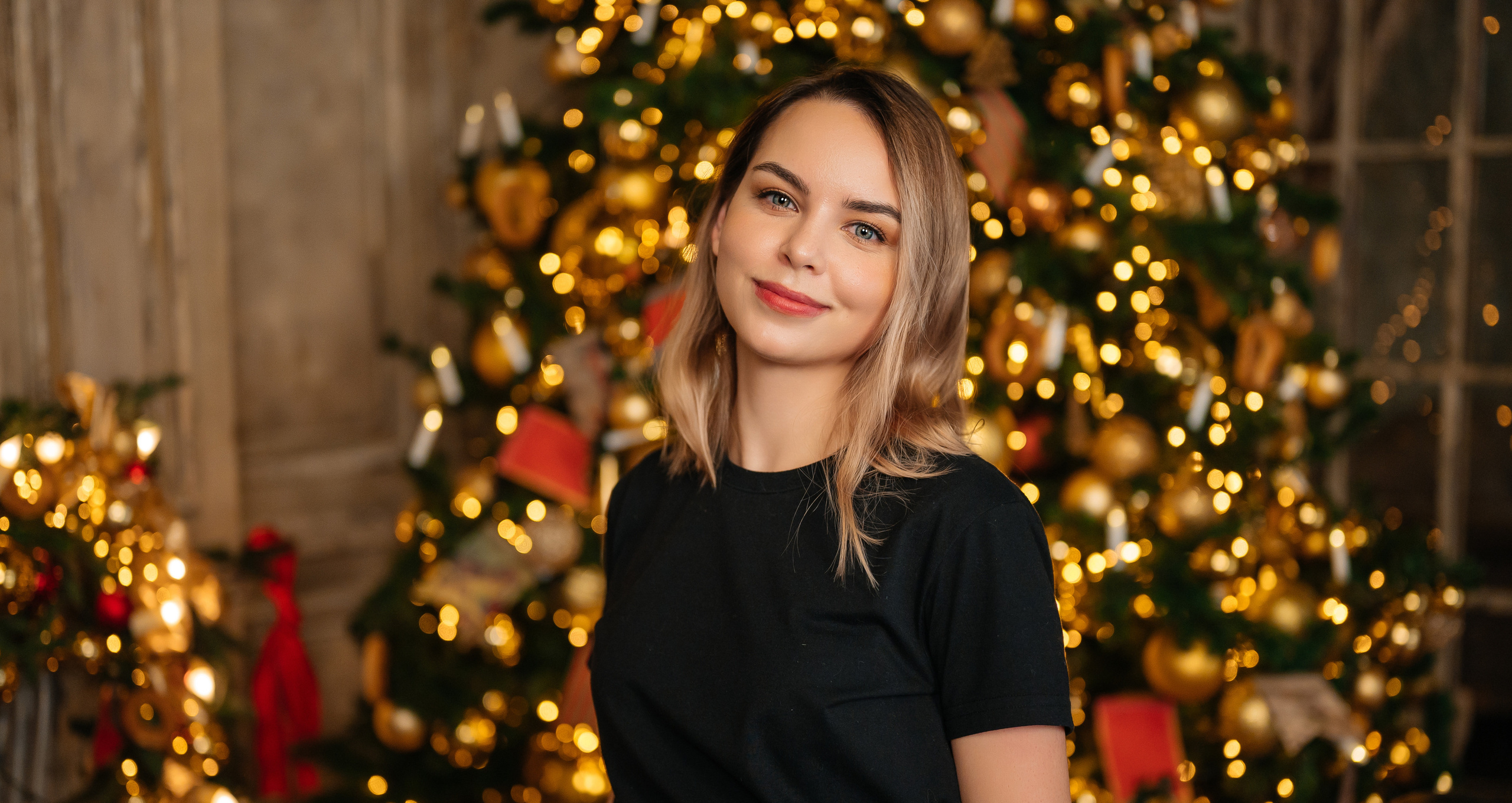 Новогодняя съемка (автопортрет). Свадебный видеограф в Москве Никонова Анна