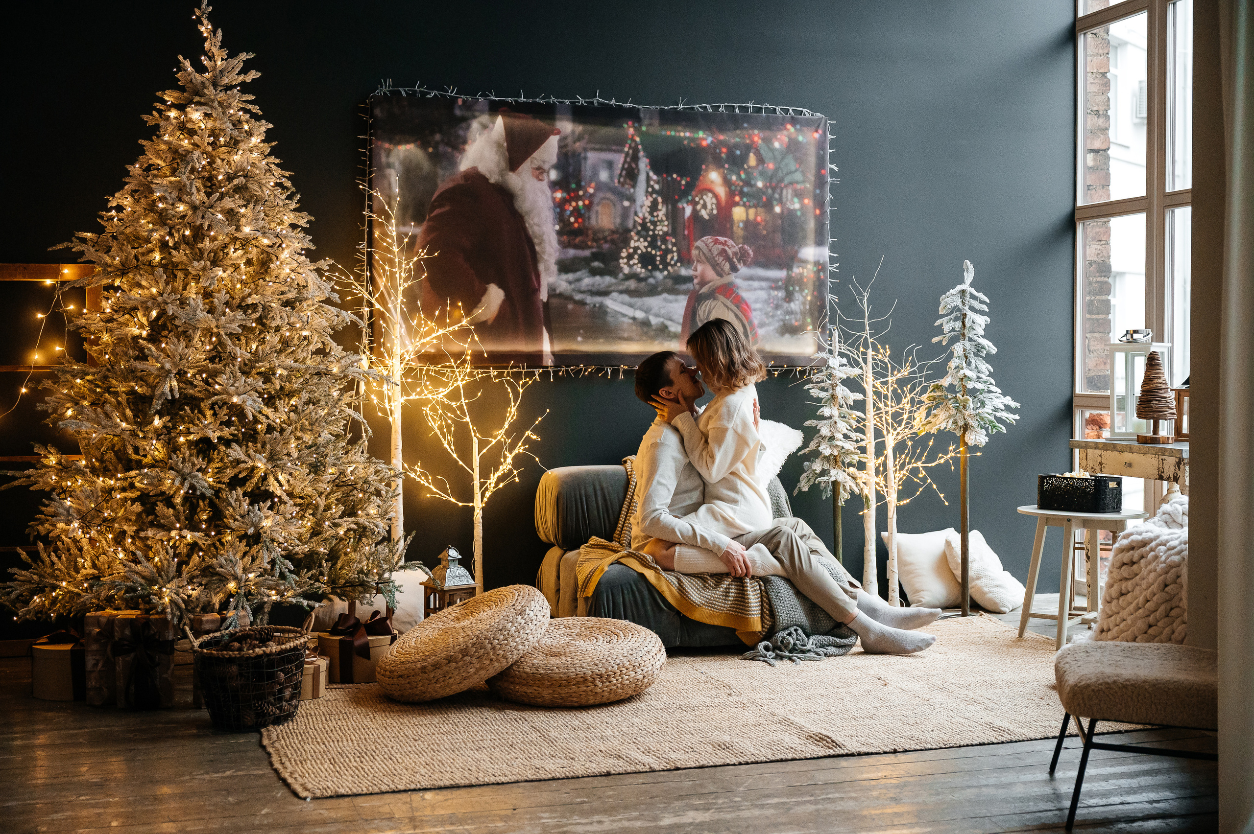 Новогодняя съемка (автопортрет). Свадебный видеограф в Москве Никонова Анна