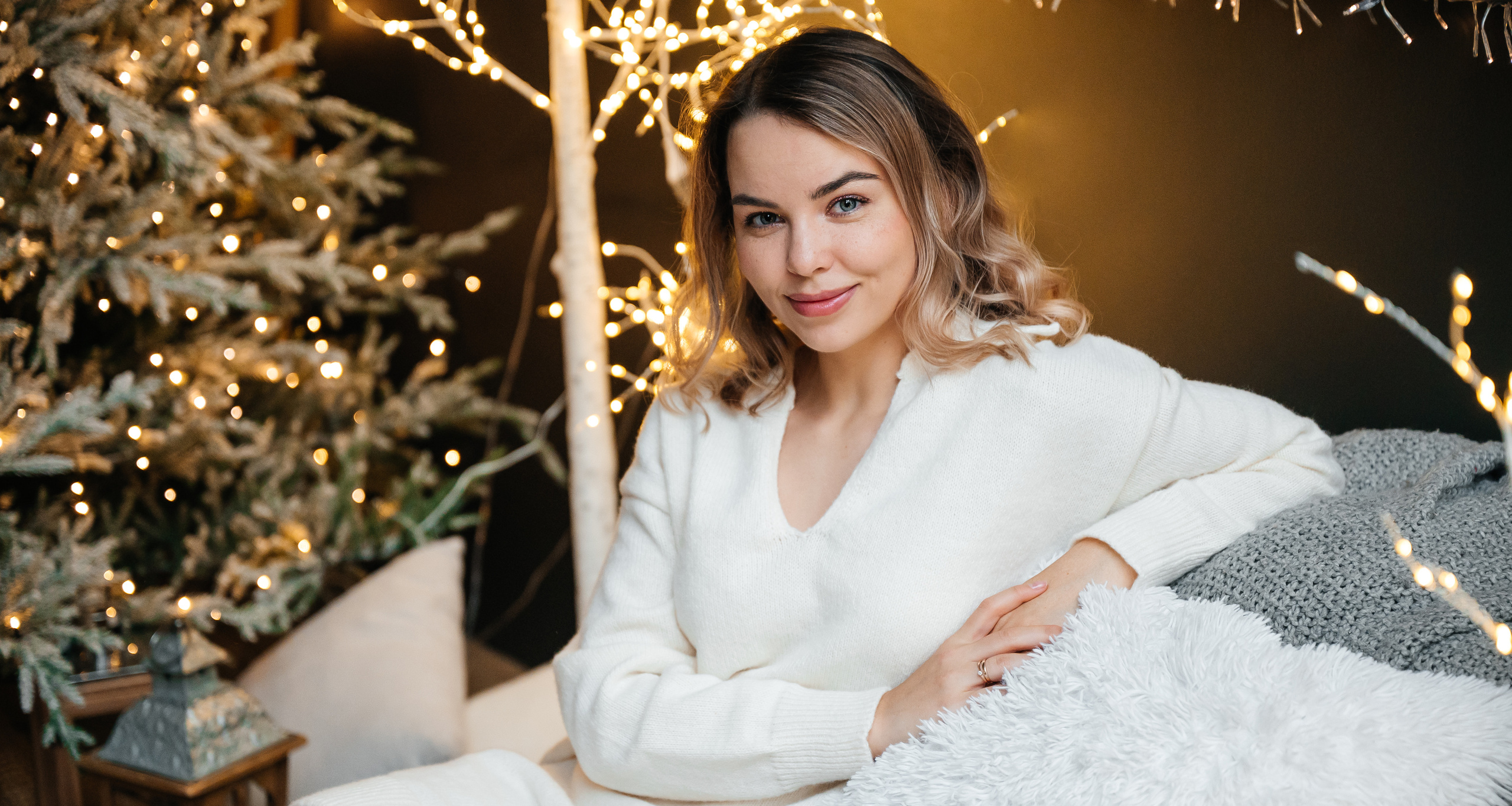 Новогодняя съемка (автопортрет). Свадебный видеограф в Москве Никонова Анна