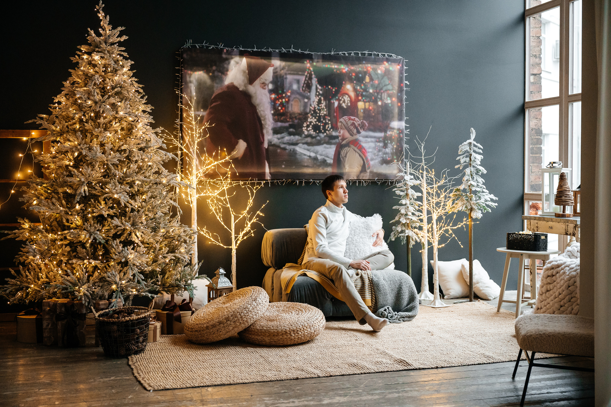 Новогодняя съемка (автопортрет). Свадебный видеограф в Москве Никонова Анна