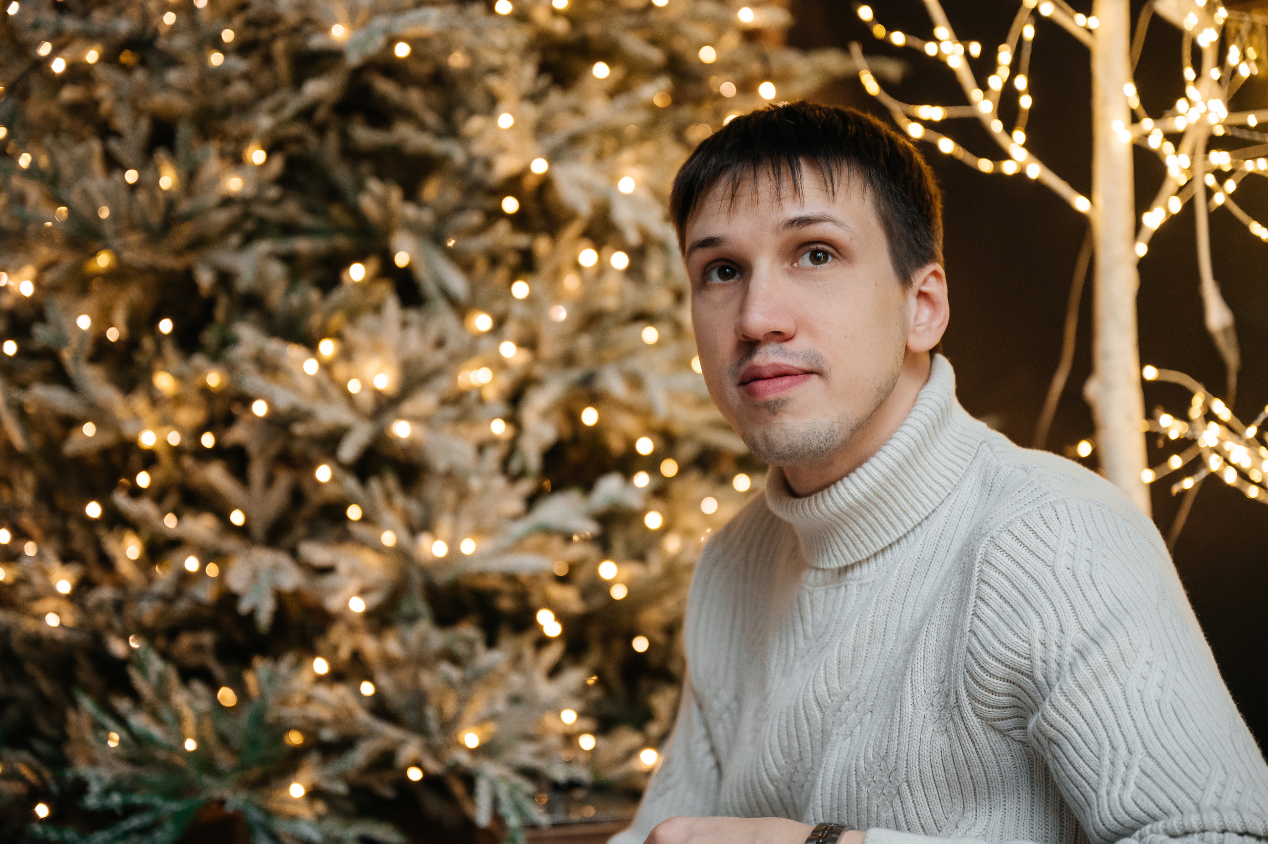 Новогодняя съемка (автопортрет). Свадебный видеограф в Москве Никонова Анна