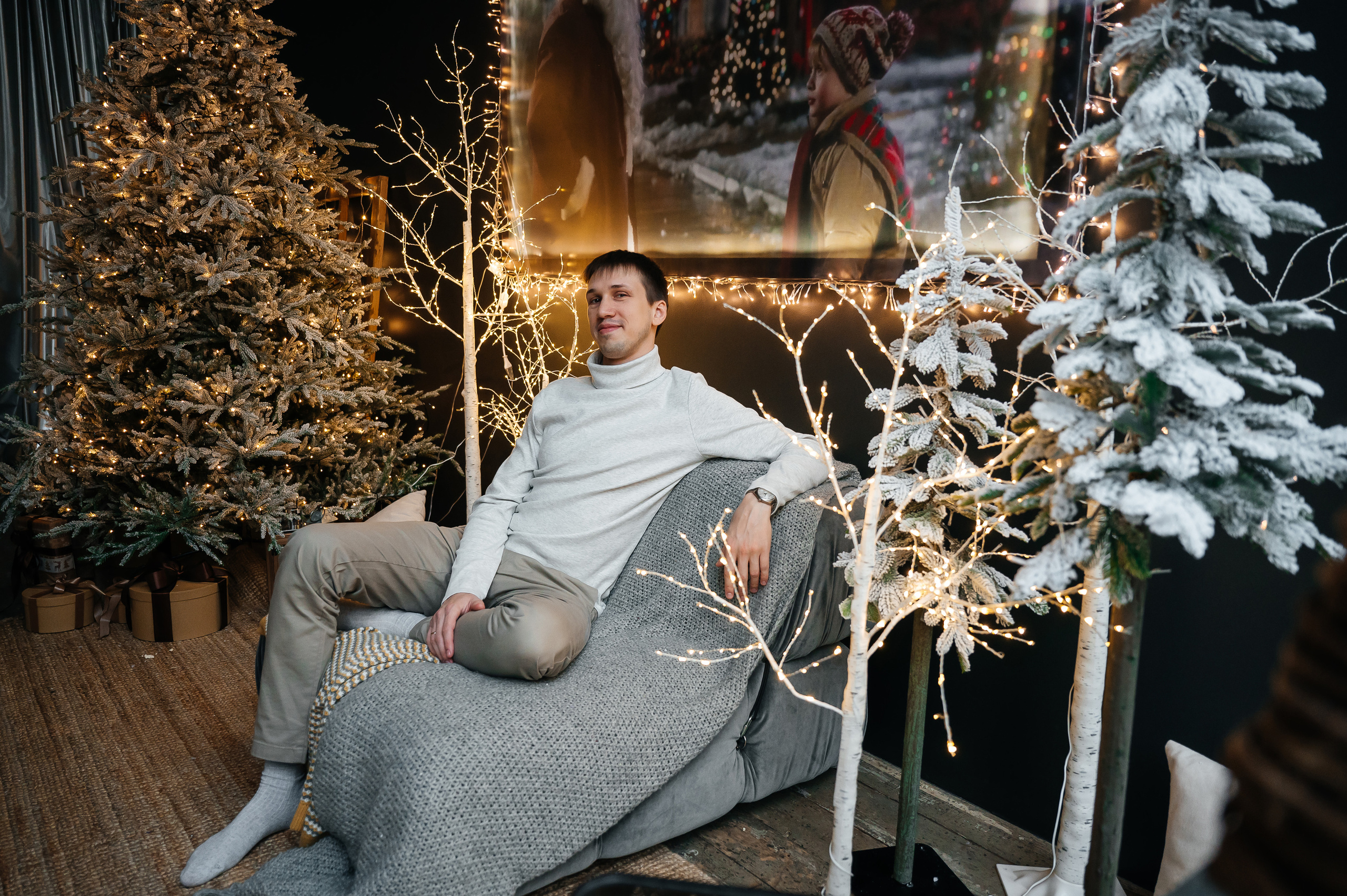 Новогодняя съемка (автопортрет). Свадебный видеограф в Москве Никонова Анна