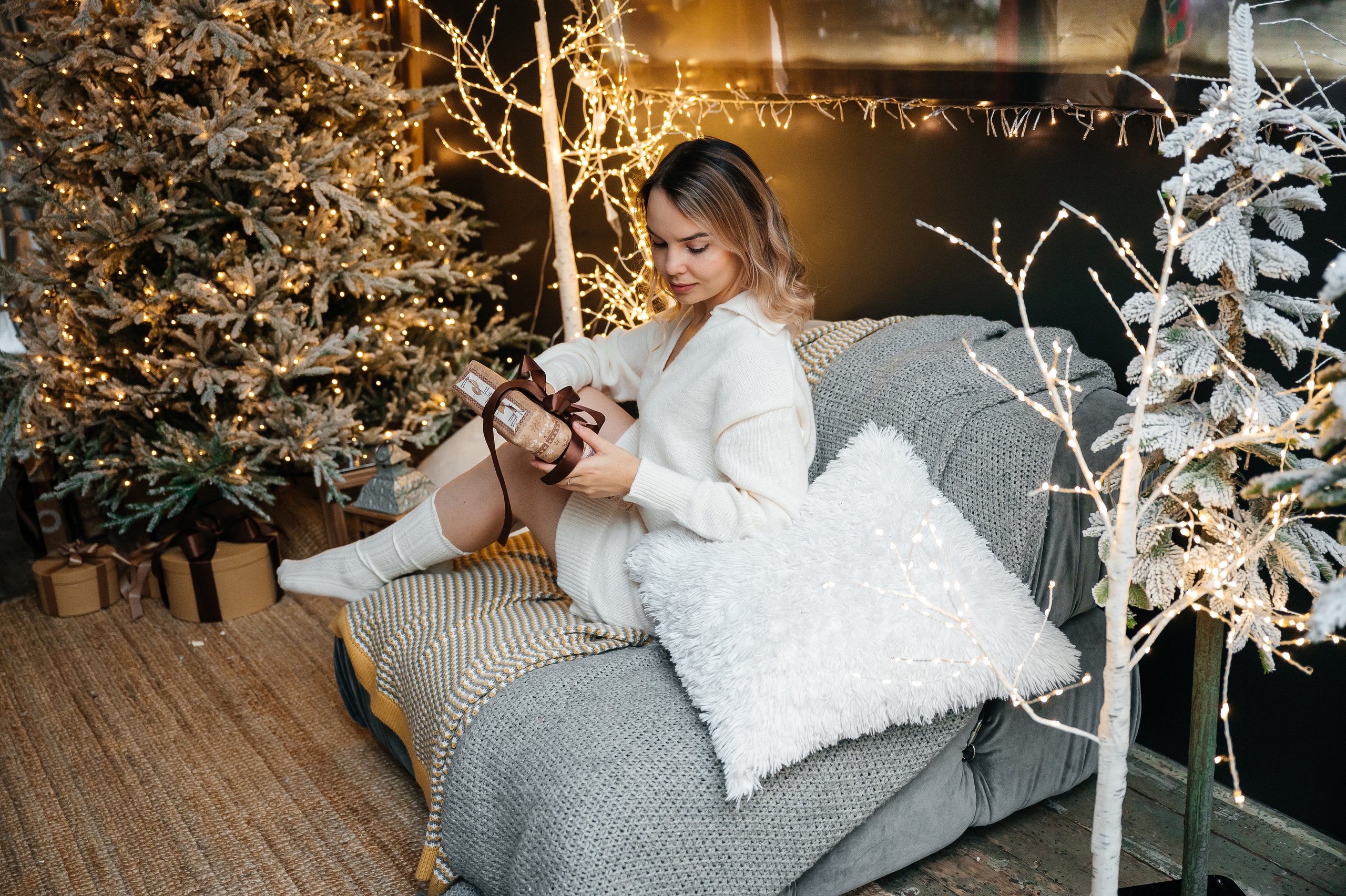 Новогодняя съемка (автопортрет). Свадебный видеограф в Москве Никонова Анна