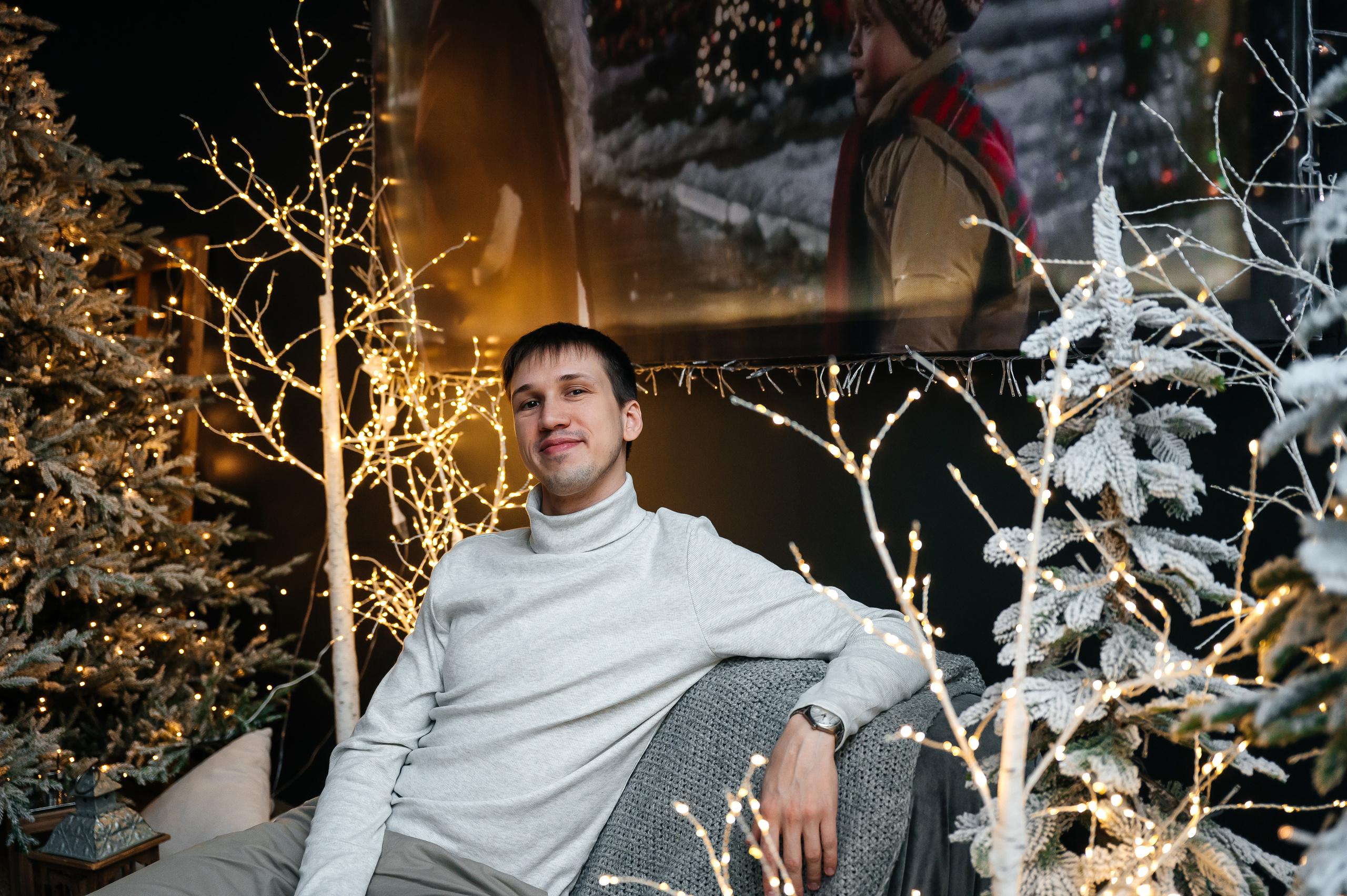 Новогодняя съемка (автопортрет). Свадебный видеограф в Москве Никонова Анна