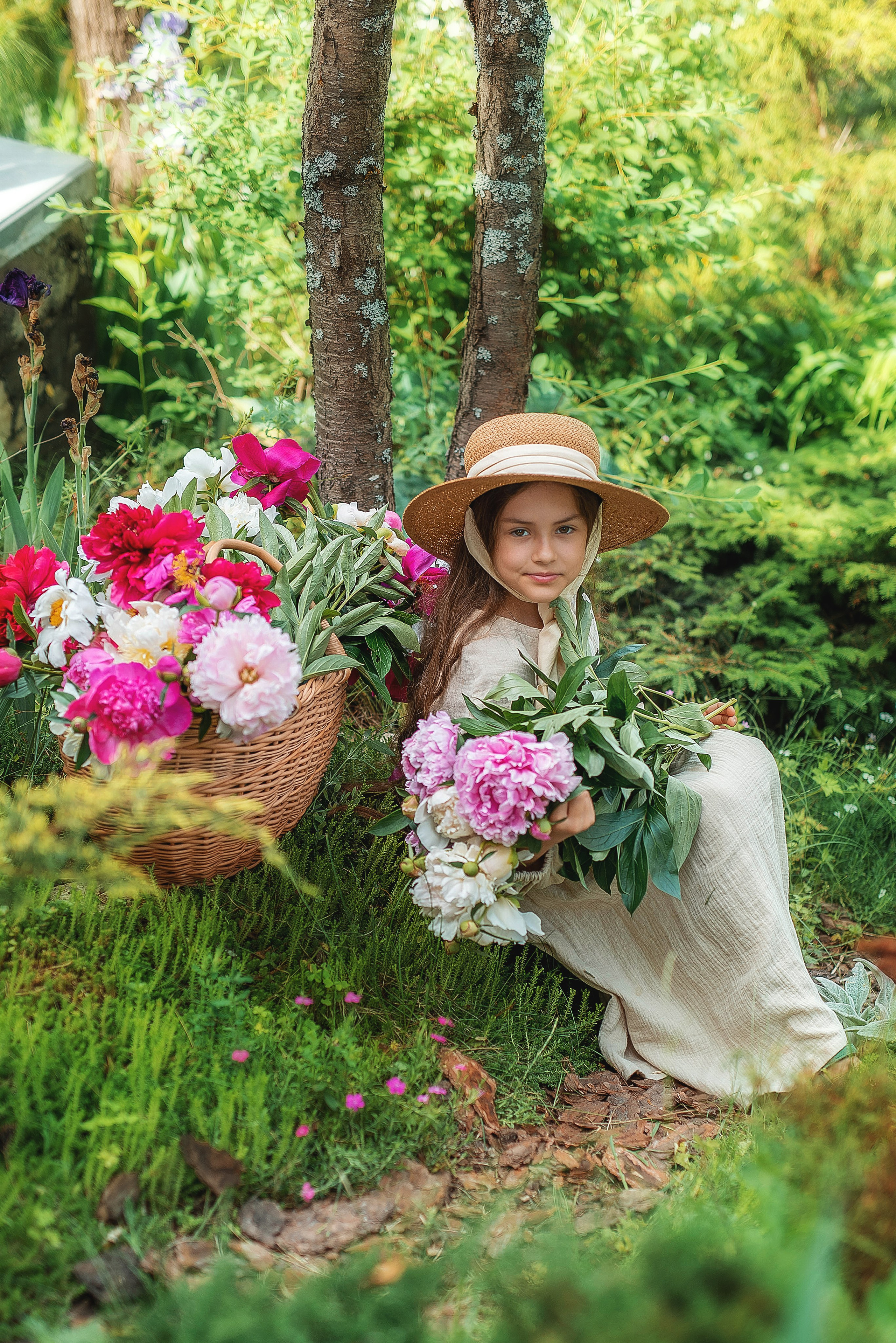 Фотосессия в пионах. Семейный, детский фотограф в Воронеже Анна Никитина