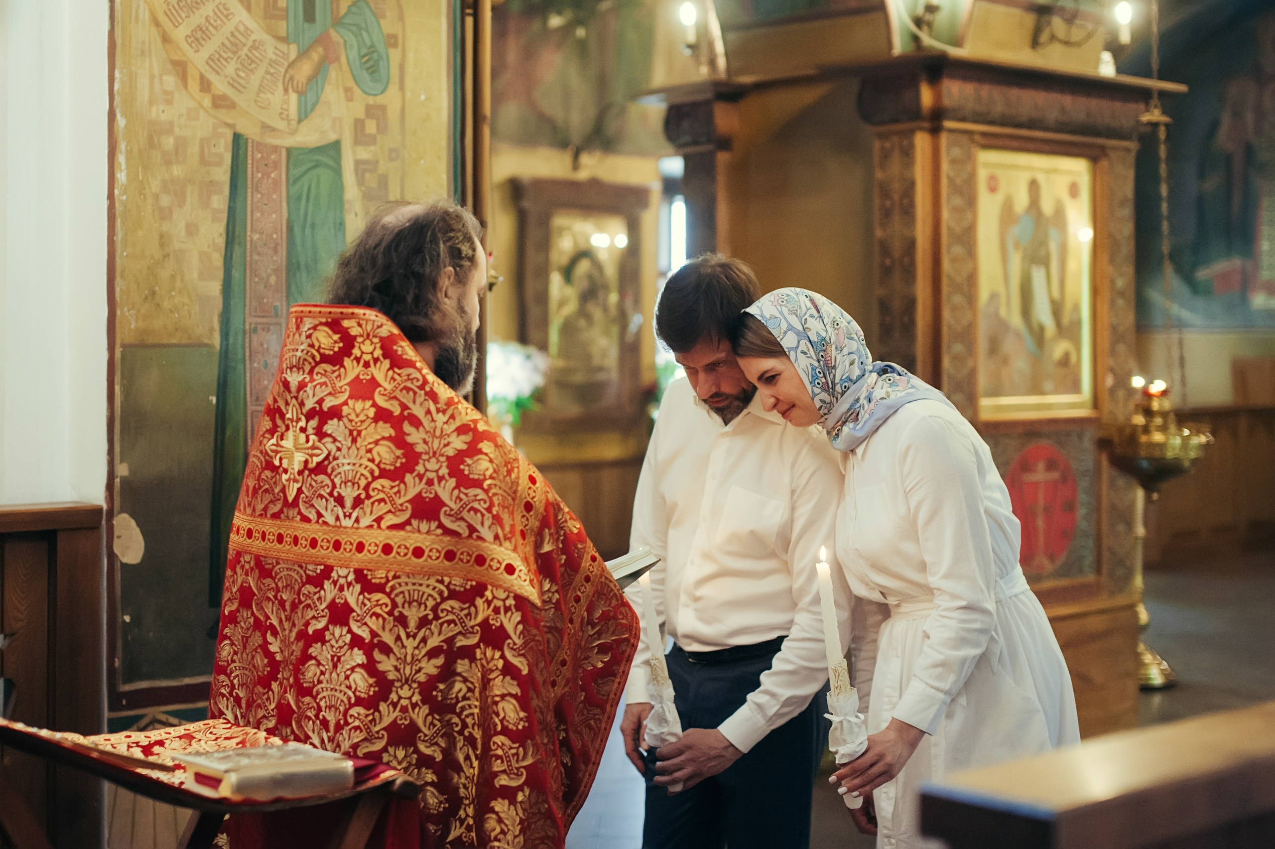 Екатерина и Александр. Венчание, Москва. Семейный фотограф Анна Дубовская