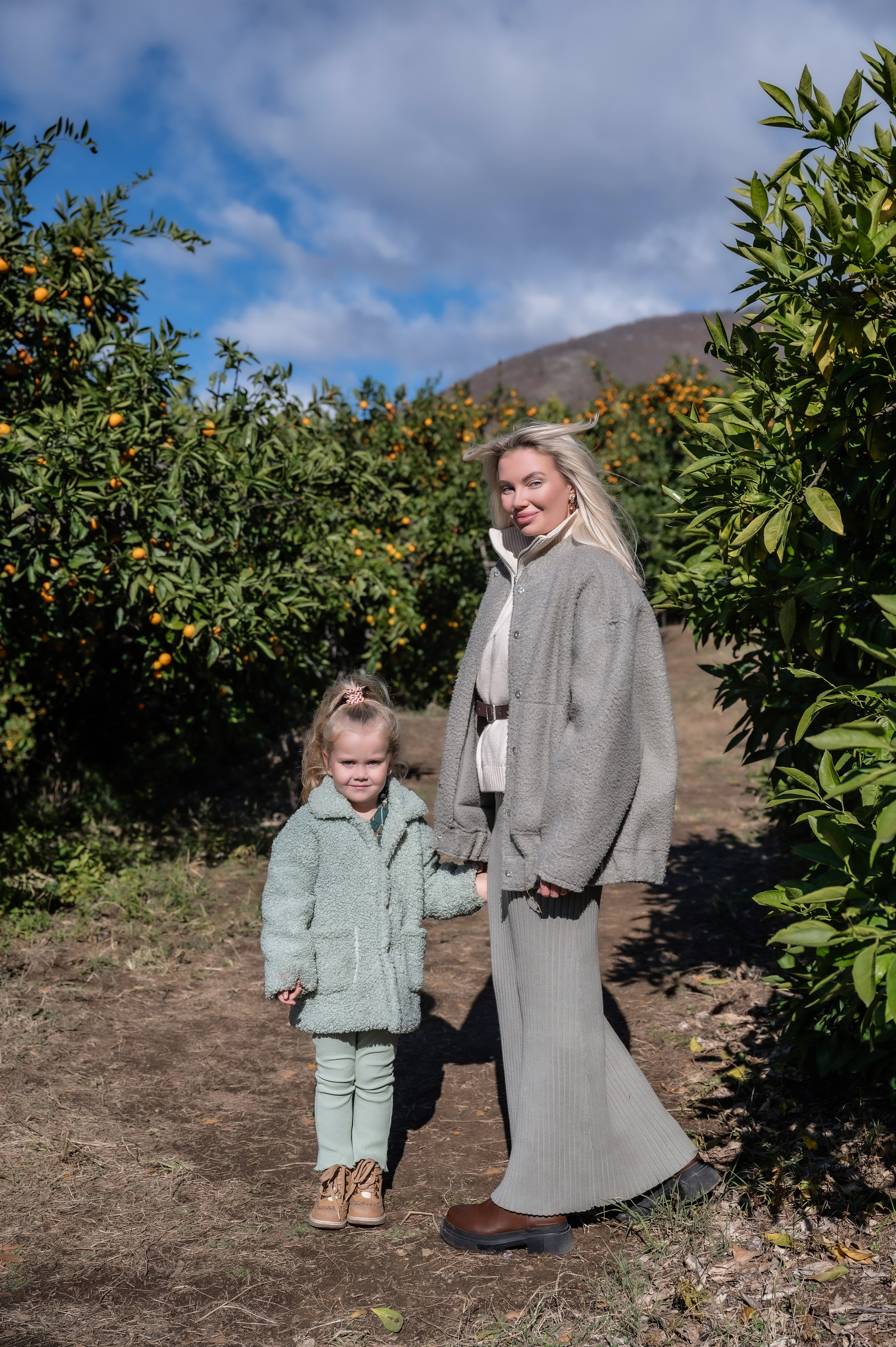 Мандариновый рай для Каролины и ее доченьки. Наталья Слесаренко фотограф в Сочи