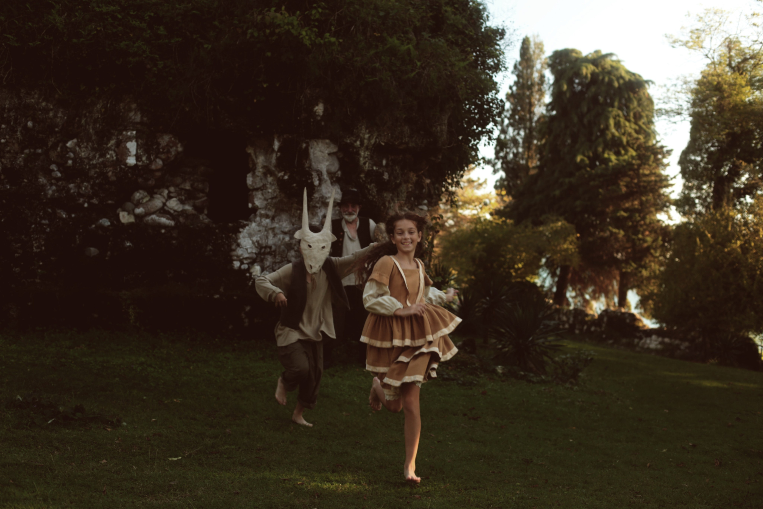 Кинематографическая съемка. Старик и дети. Ekaterina Beridze