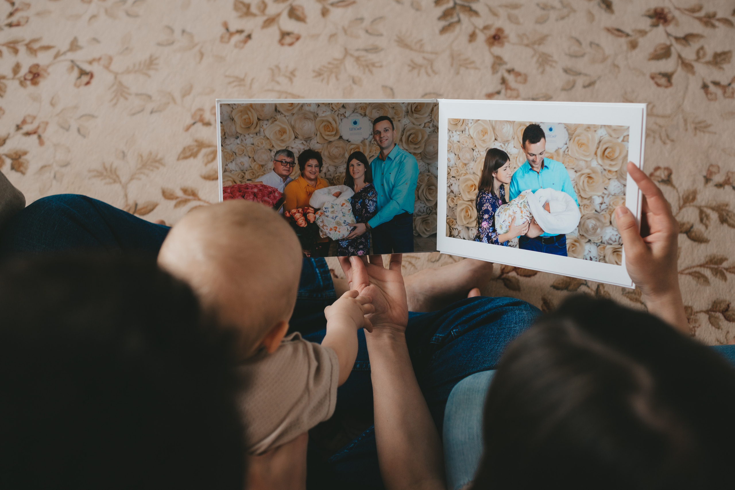 Максим, Катя и Лев (домашняя фотосессия). Семейный и детский фотограф и видеограф в Москве, Дрокина Наталья