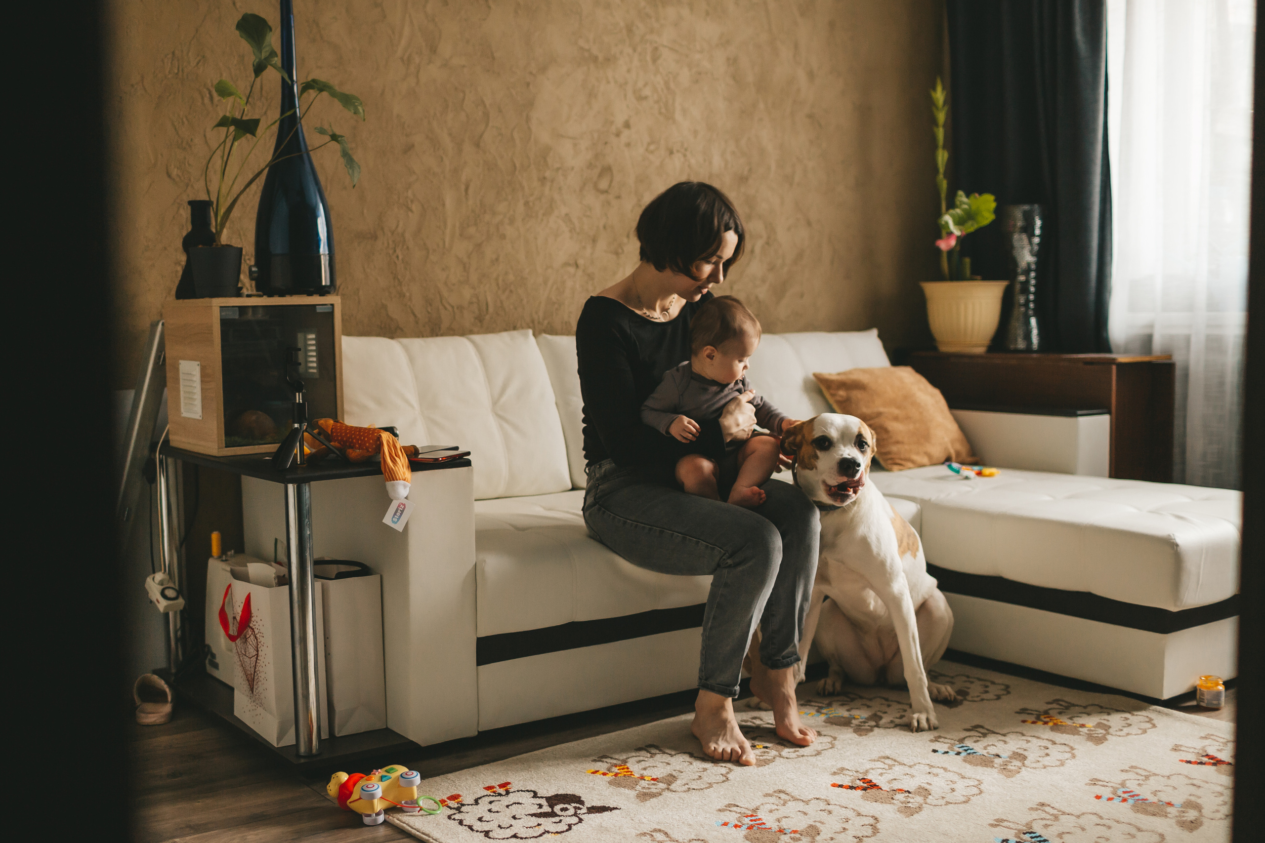 Аня и Алиса (домашняя фотосессия). Семейный и детский фотограф и видеограф в Москве, Дрокина Наталья