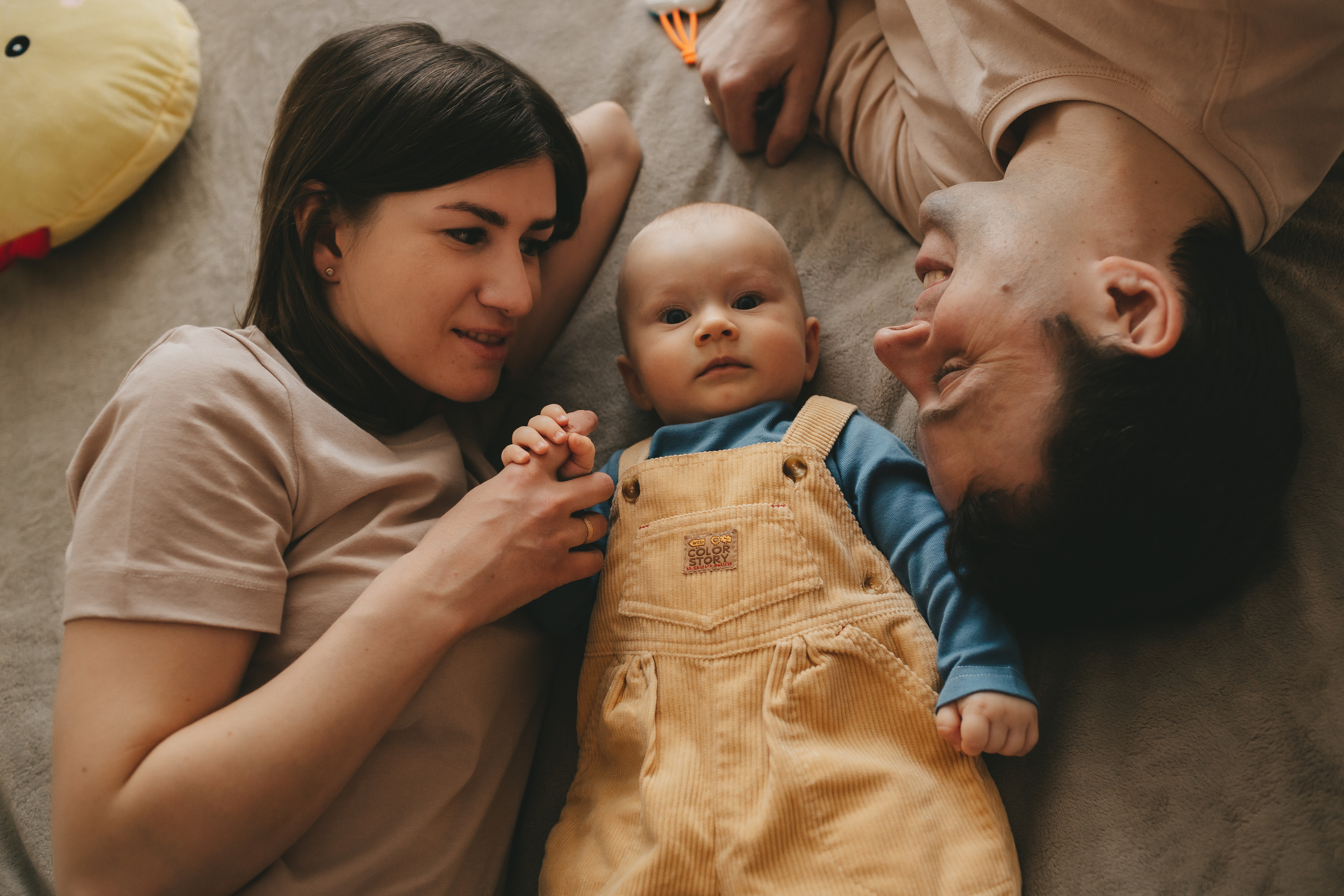 Максим, Катя и Лев (домашняя фотосессия). Семейный и детский фотограф и видеограф в Москве, Дрокина Наталья