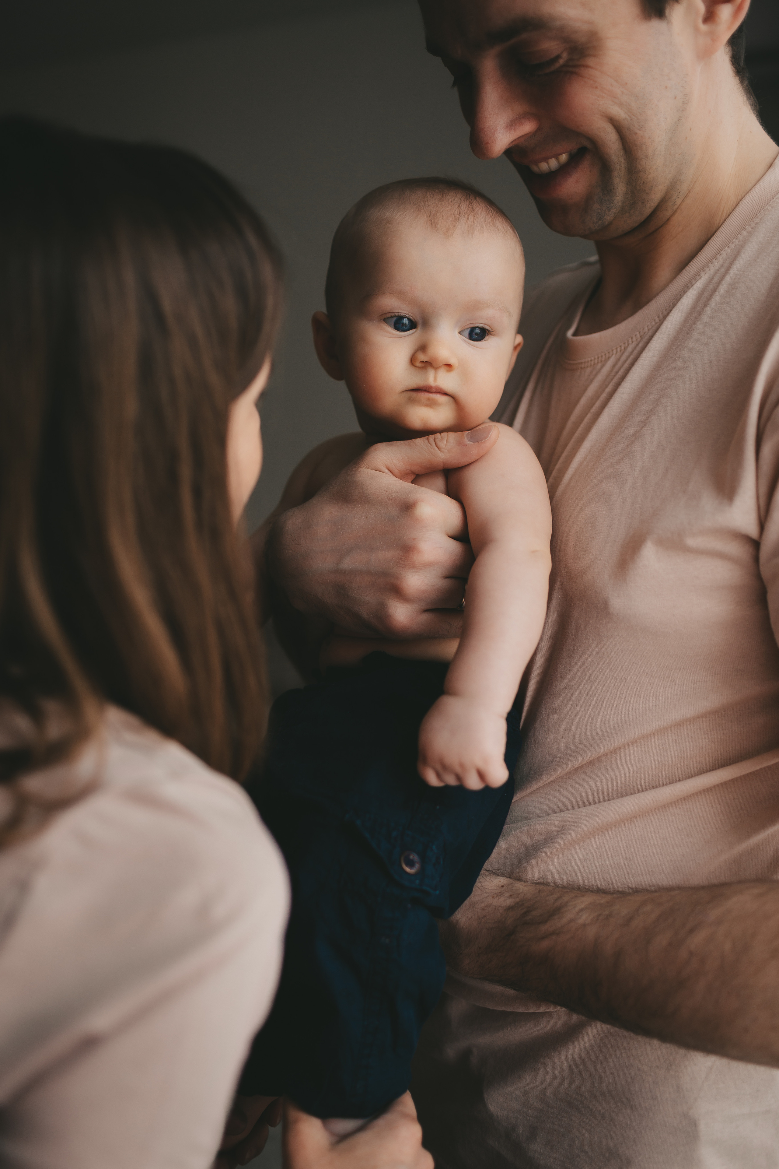 Максим, Катя и Лев (домашняя фотосессия). Семейный и детский фотограф и видеограф в Москве, Дрокина Наталья