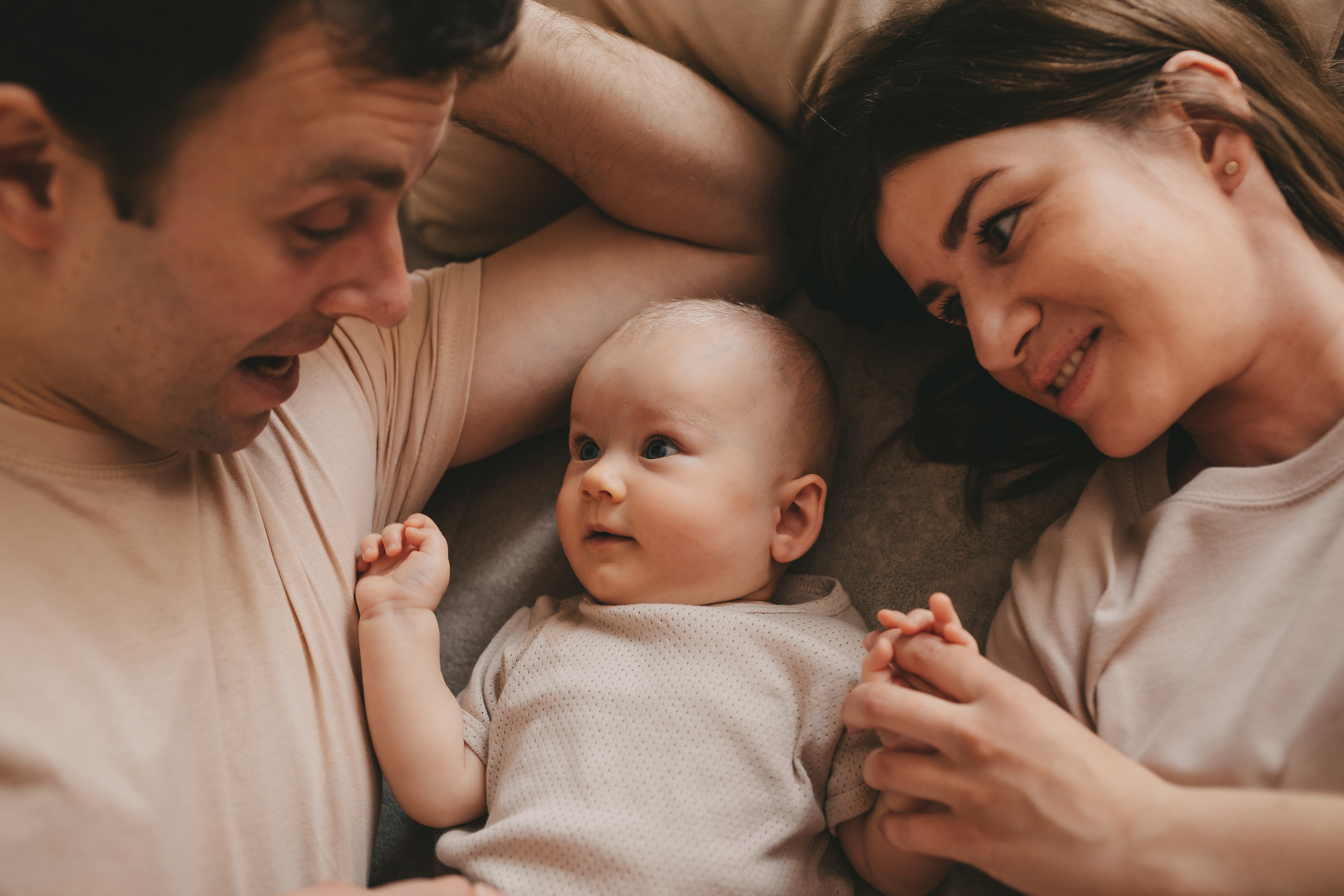 Максим, Катя и Лев (домашняя фотосессия). Семейный и детский фотограф и видеограф в Москве, Дрокина Наталья