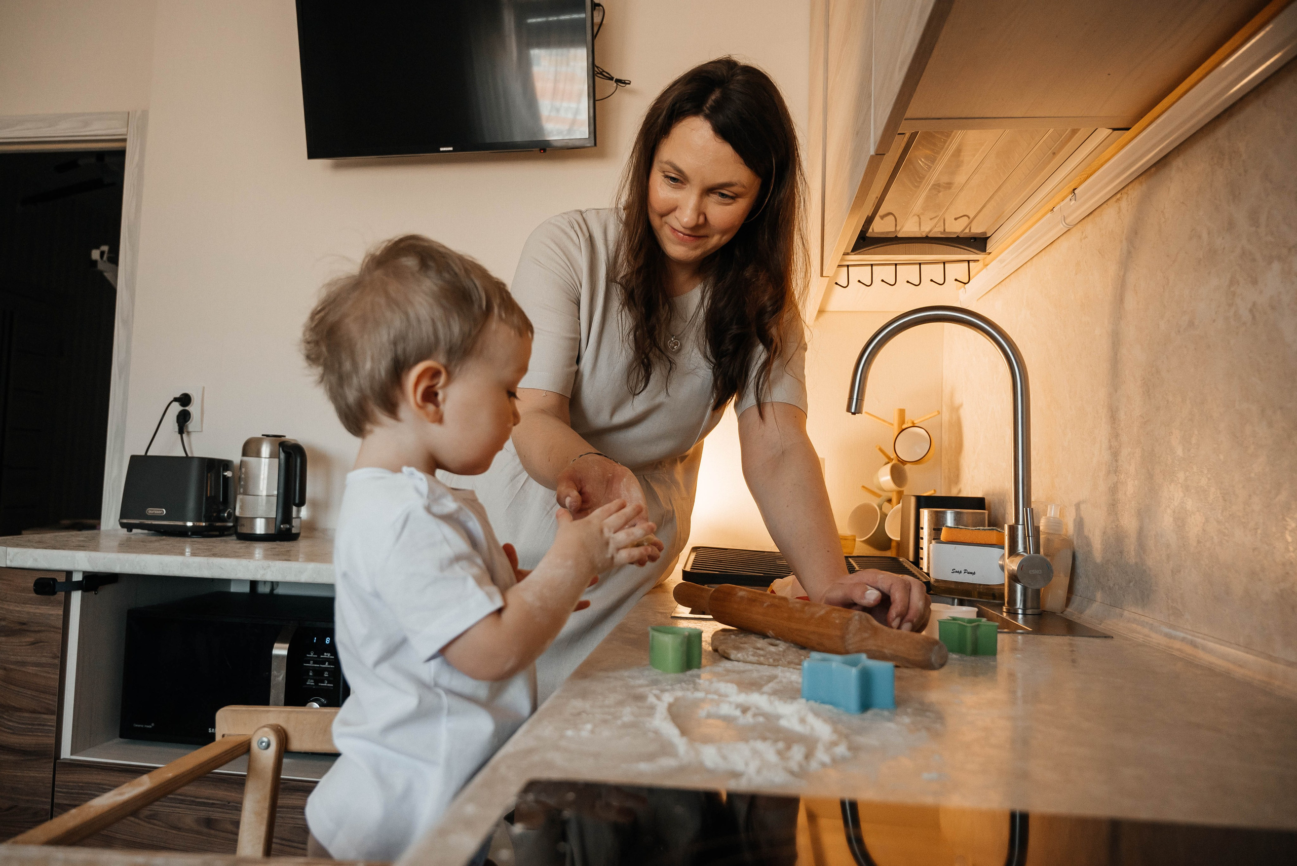 Домашняя съёмка для Марии и сынишки Миши. Свадебный и семейный фотограф г. Ярославль Савинская Анастасия