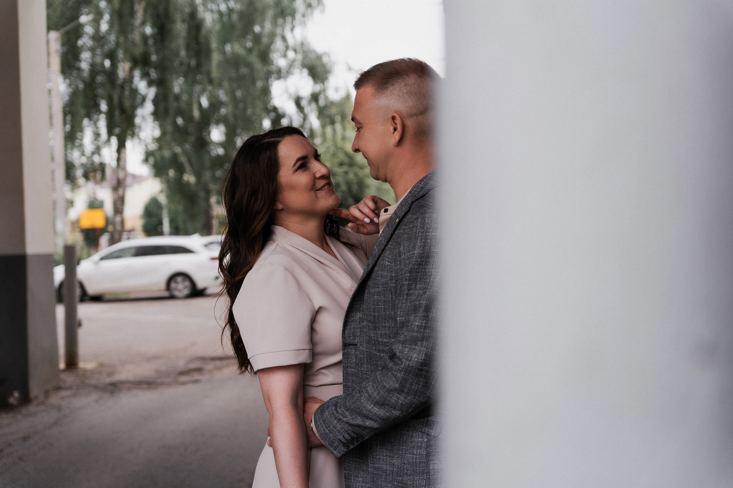 Съемка на улице после росписи