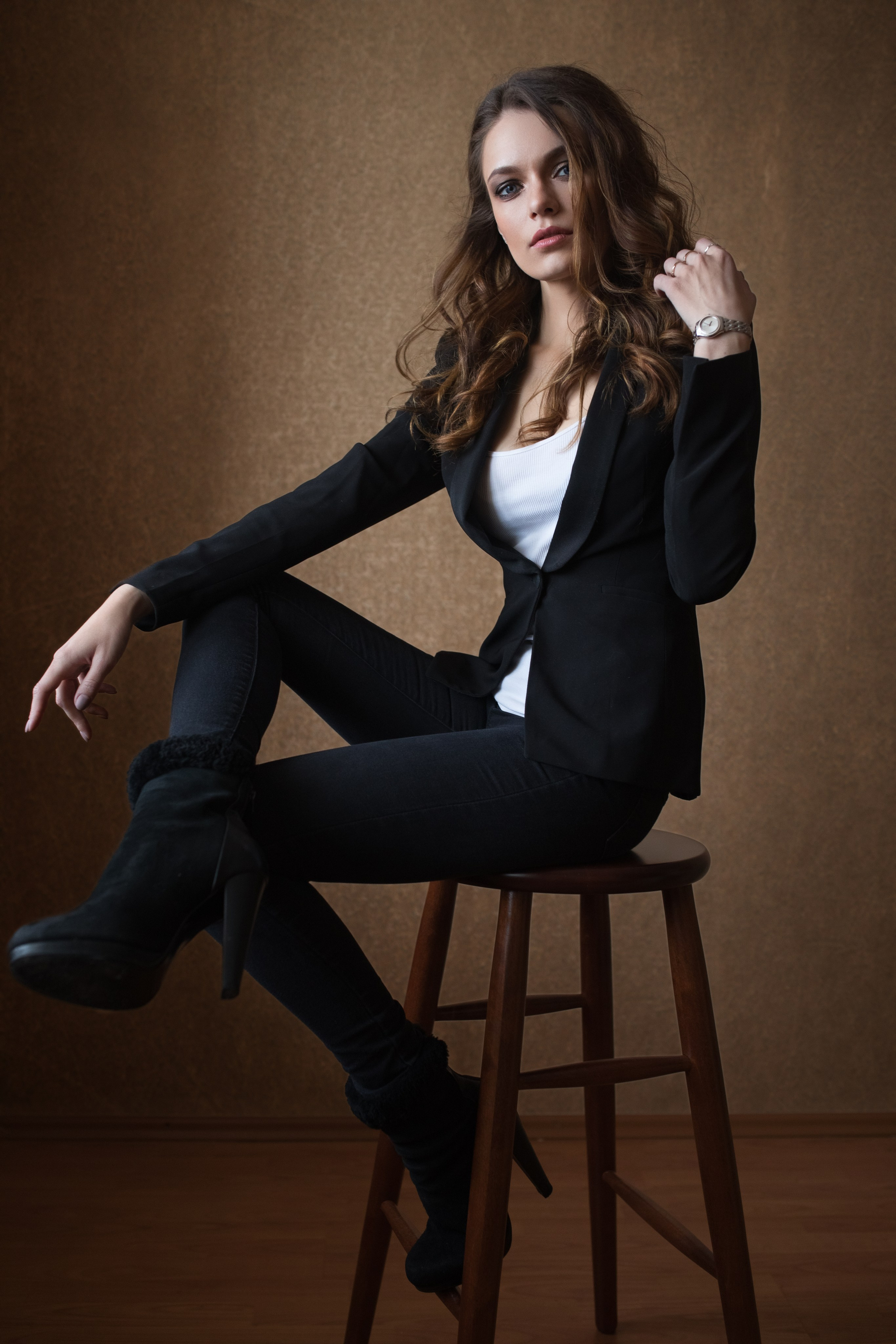 Портретный фотосет у окна с Екатериной К для «себя»