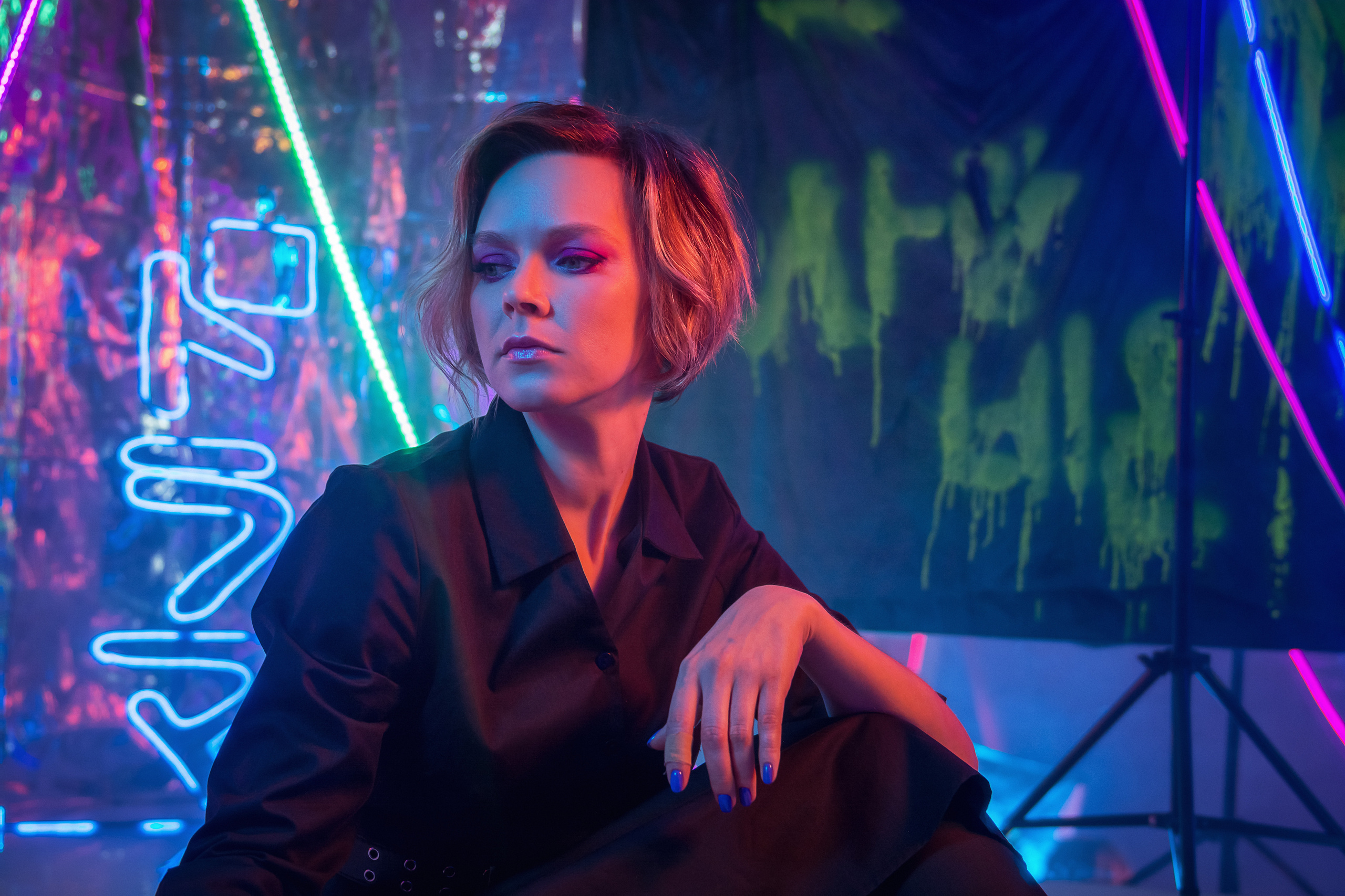 Неоновая фотостудия. Портретный фотограф в Санкт-Петербурге Дмитриева Наталия