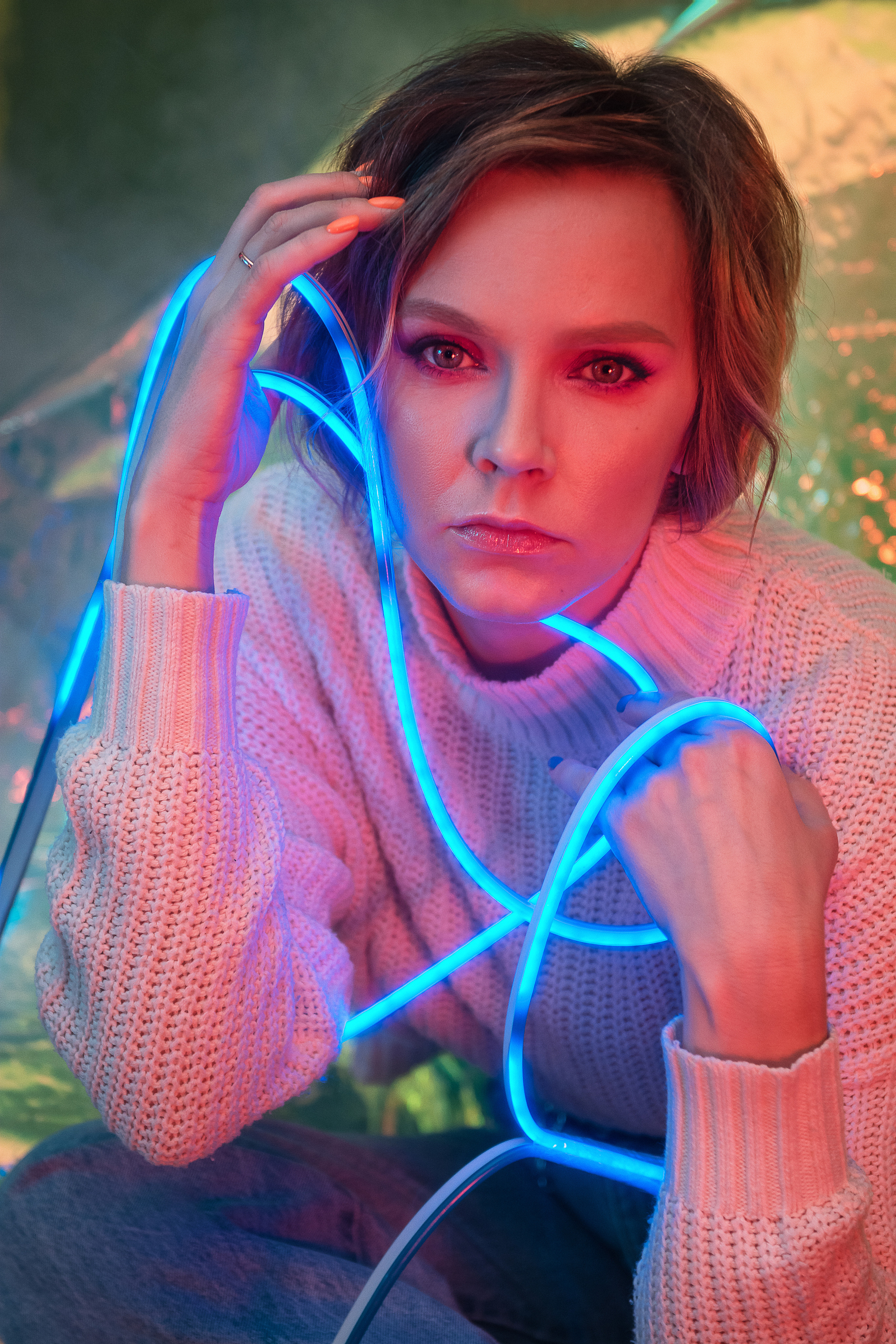 Неоновая фотостудия. Портретный фотограф в Санкт-Петербурге Дмитриева Наталия