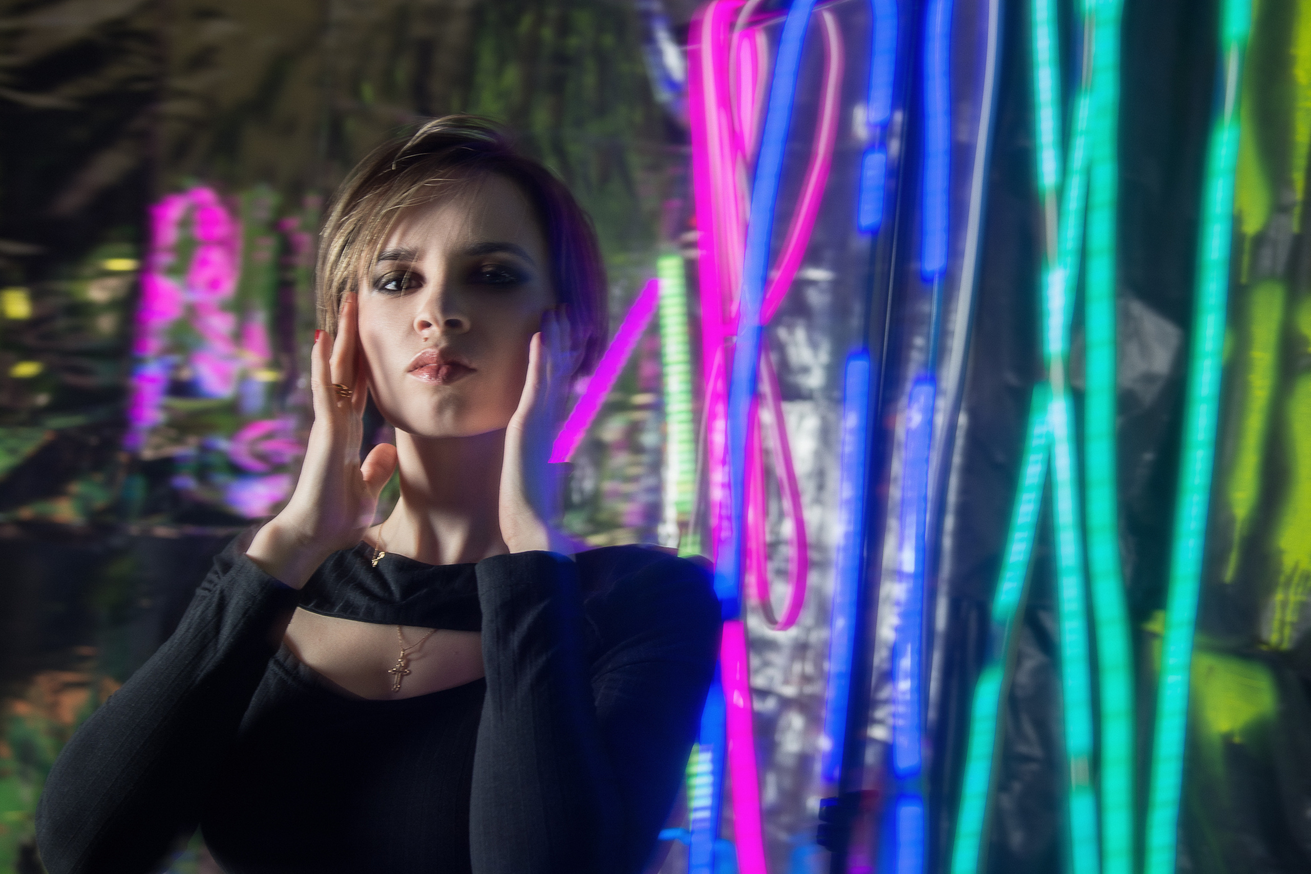 Неоновая фотостудия. Портретный фотограф в Санкт-Петербурге Дмитриева Наталия