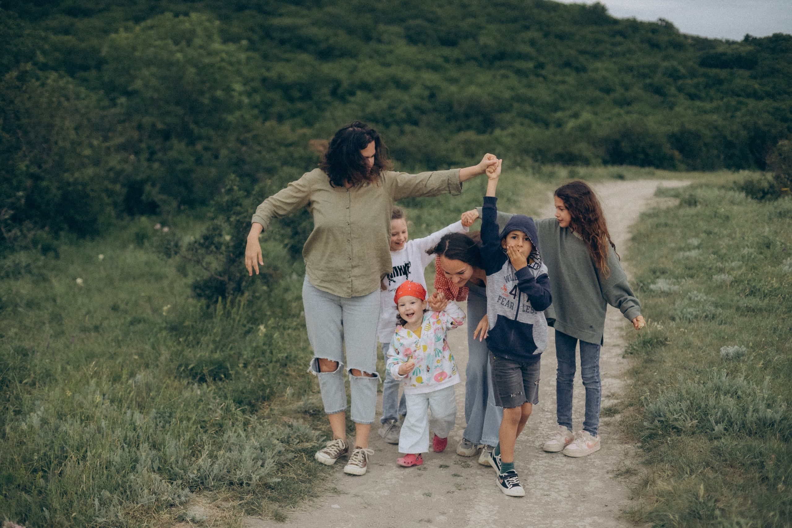Лена, Ира, Лейла, Ника, Адам и Ария. Семейный фотограф Анапа