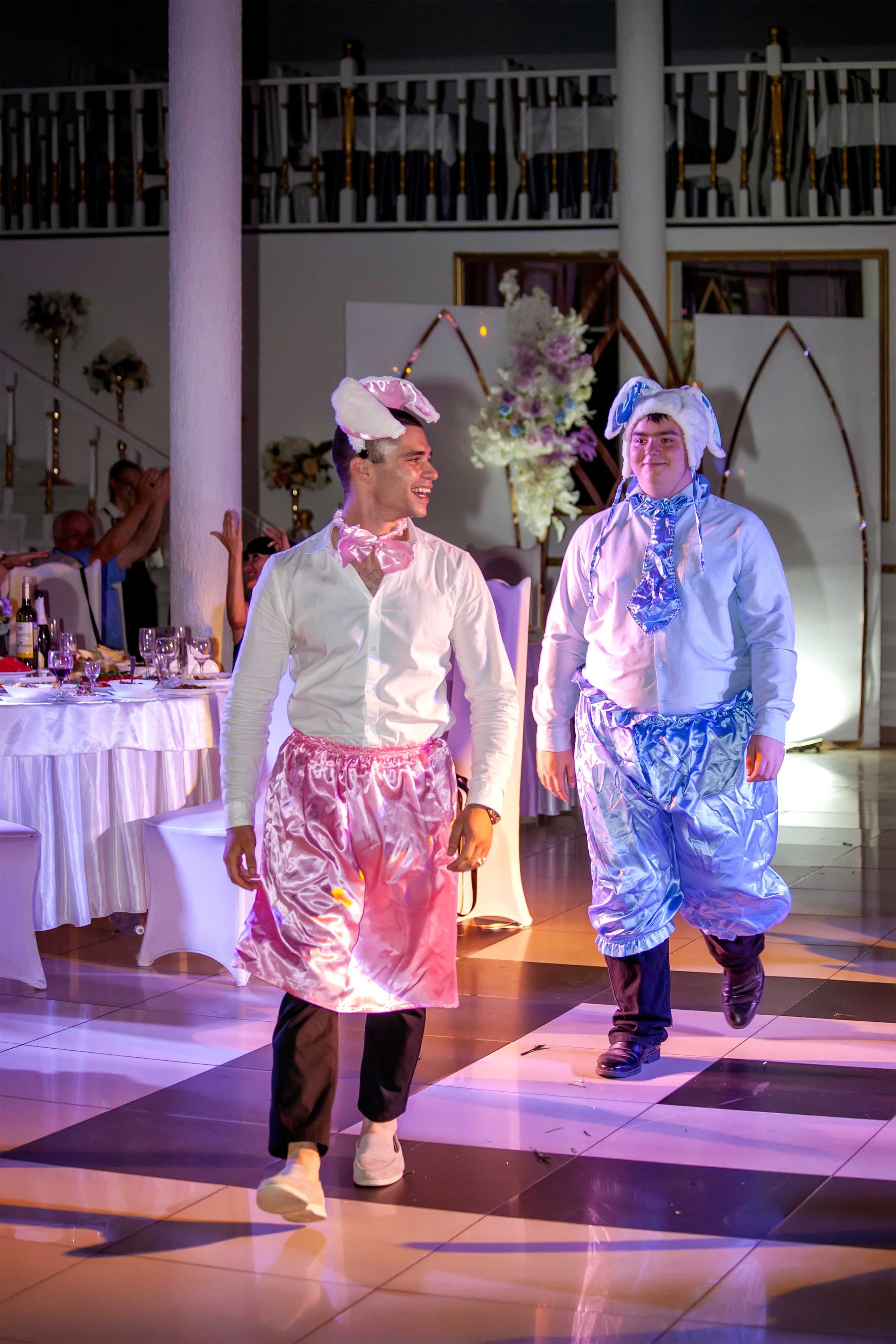 Аниматоры на свадьбе - голосование за пол первенца