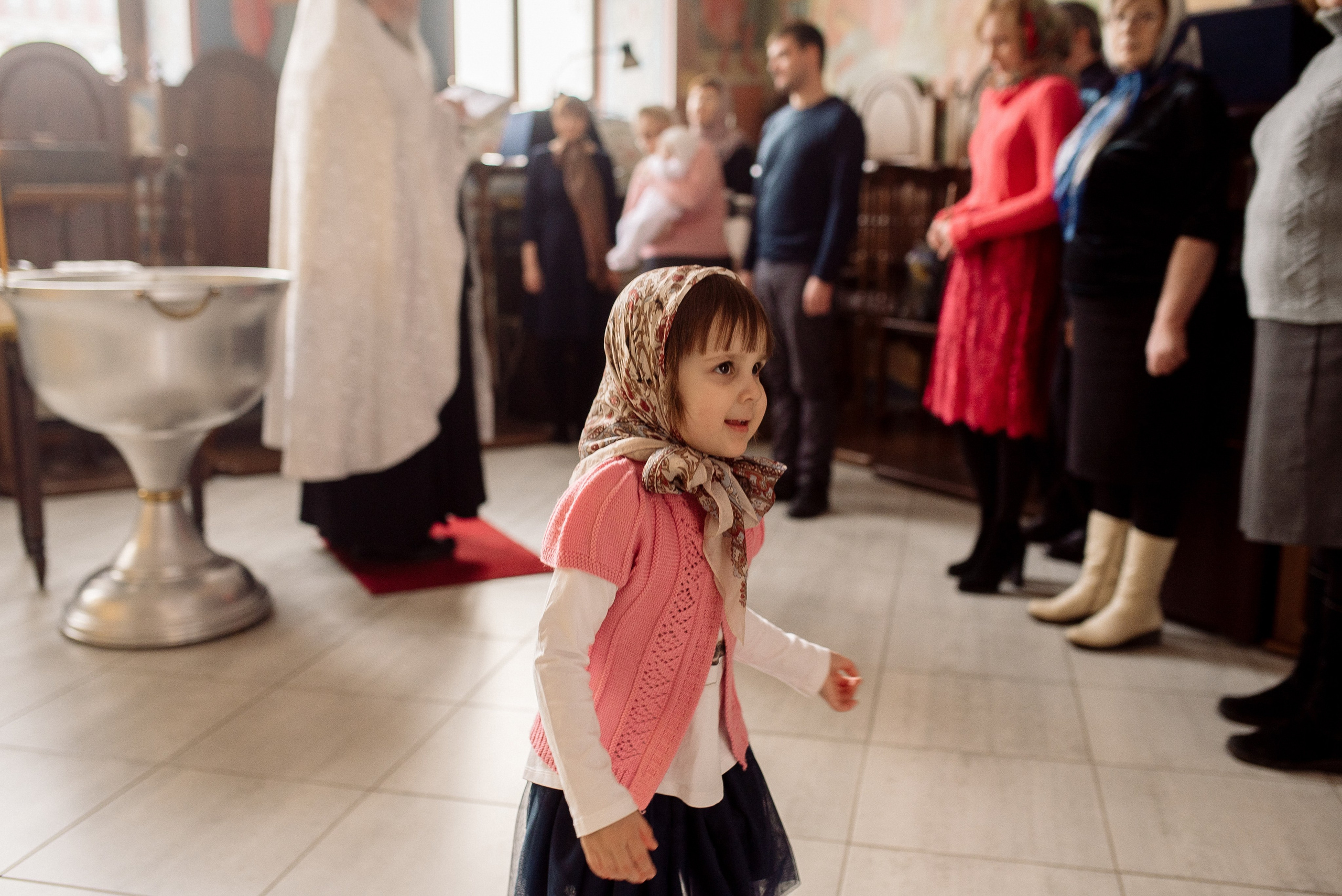 Крещение Алисы. Фотограф Мария Стрелкова