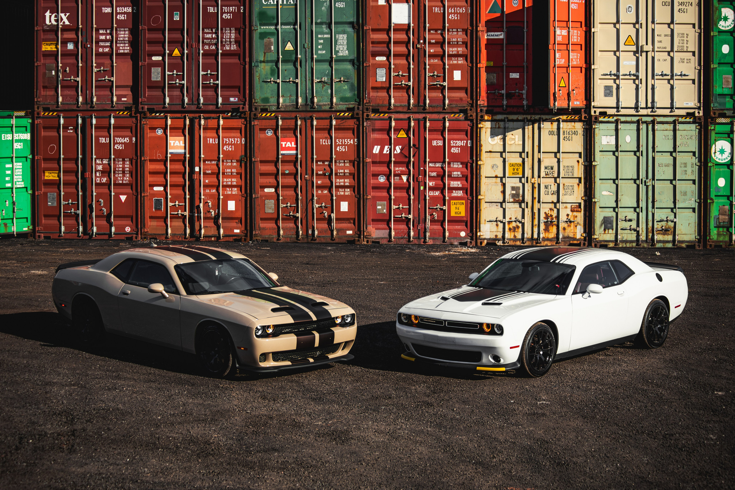 Dodge Challengers. Спортивный фотограф — Никита