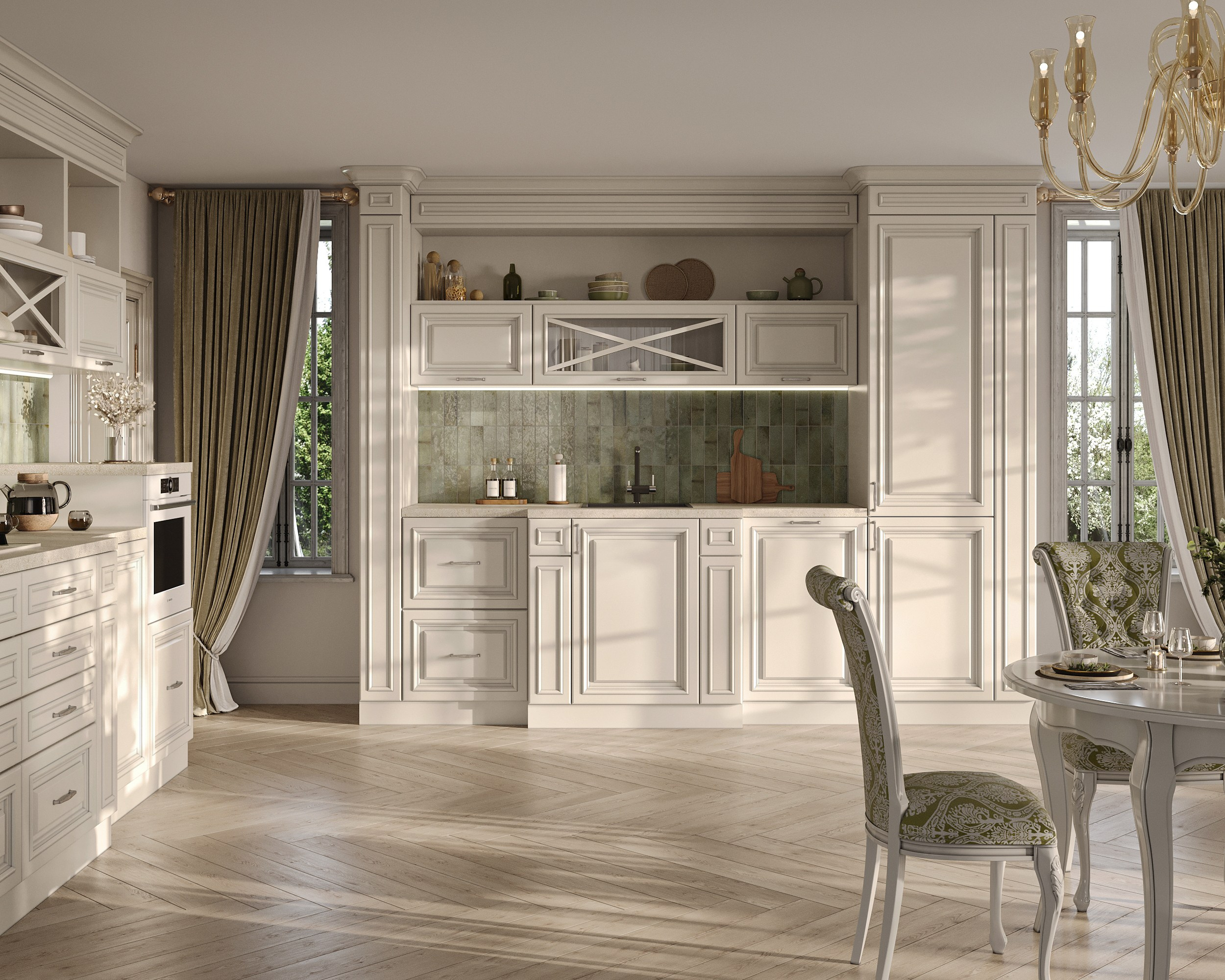 MKR кухонные гарнитуры (предметная 3D визуализация). Королёва Анастасия | 3D визуализатор