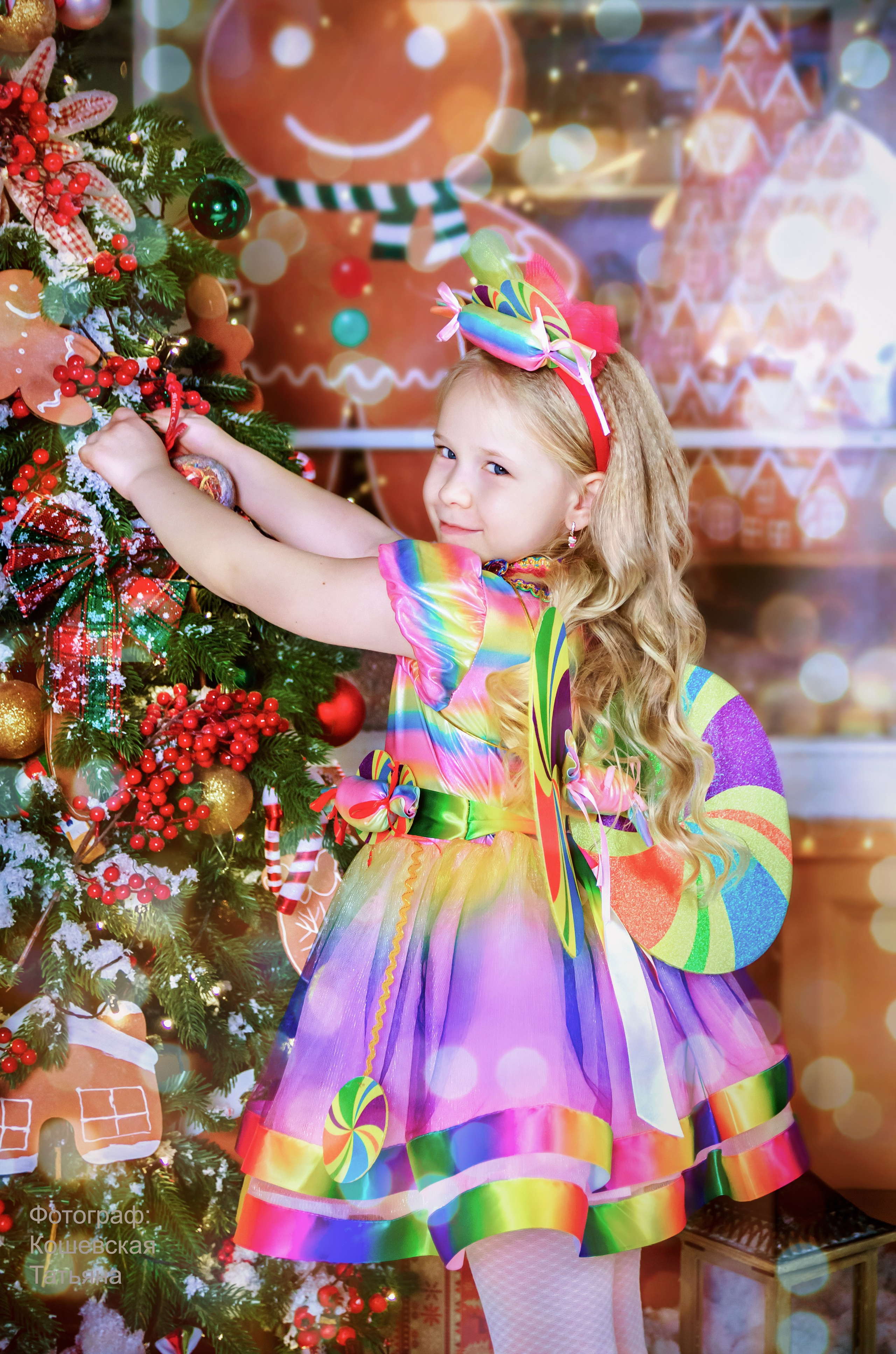 Фотоссесия  в тёмном и светлом ключе с огоньками на Новый год. Фотографы для фотосессий в Новосибирске